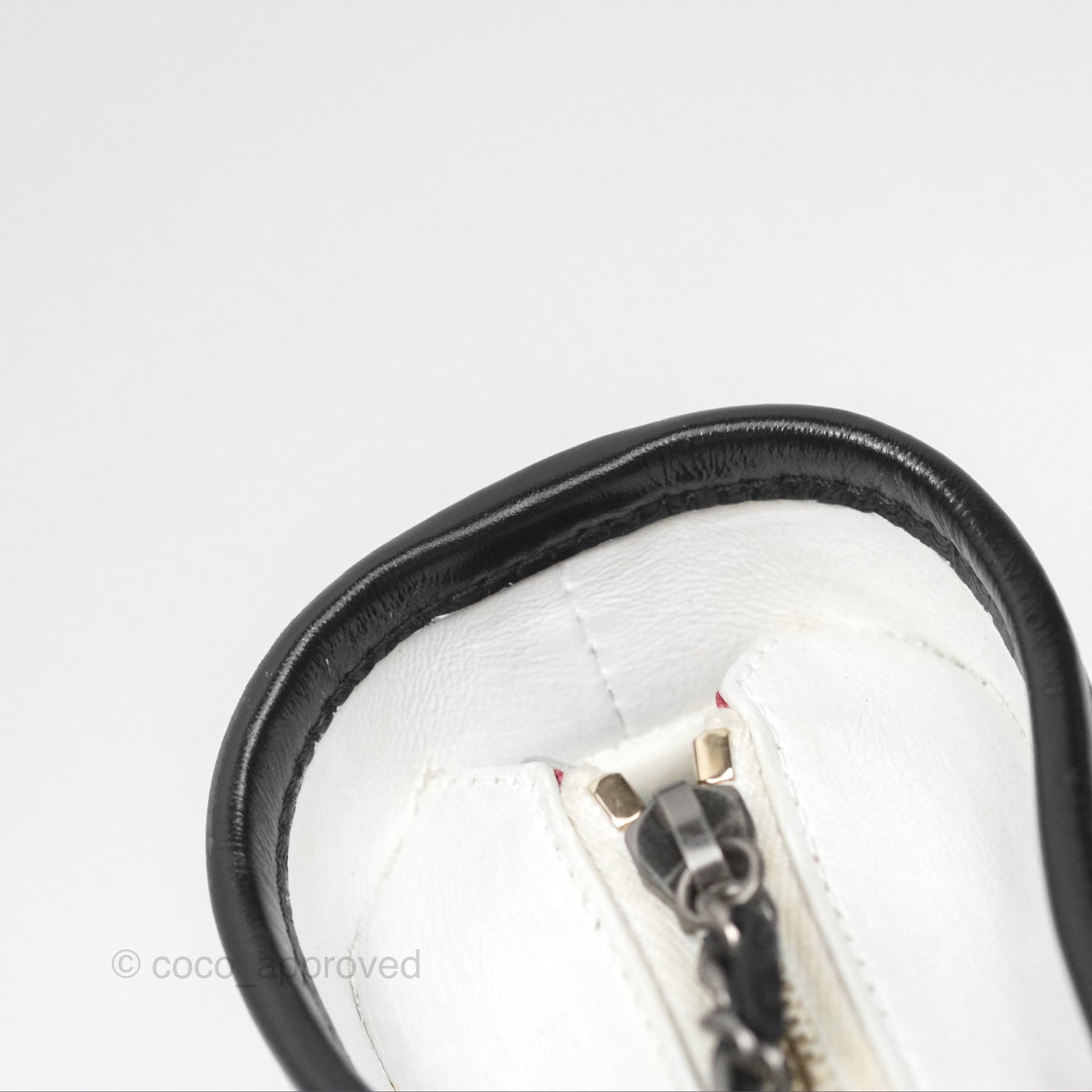 Chanel Small Gabrielle Hobo Quilted Black White Aged Calfskin