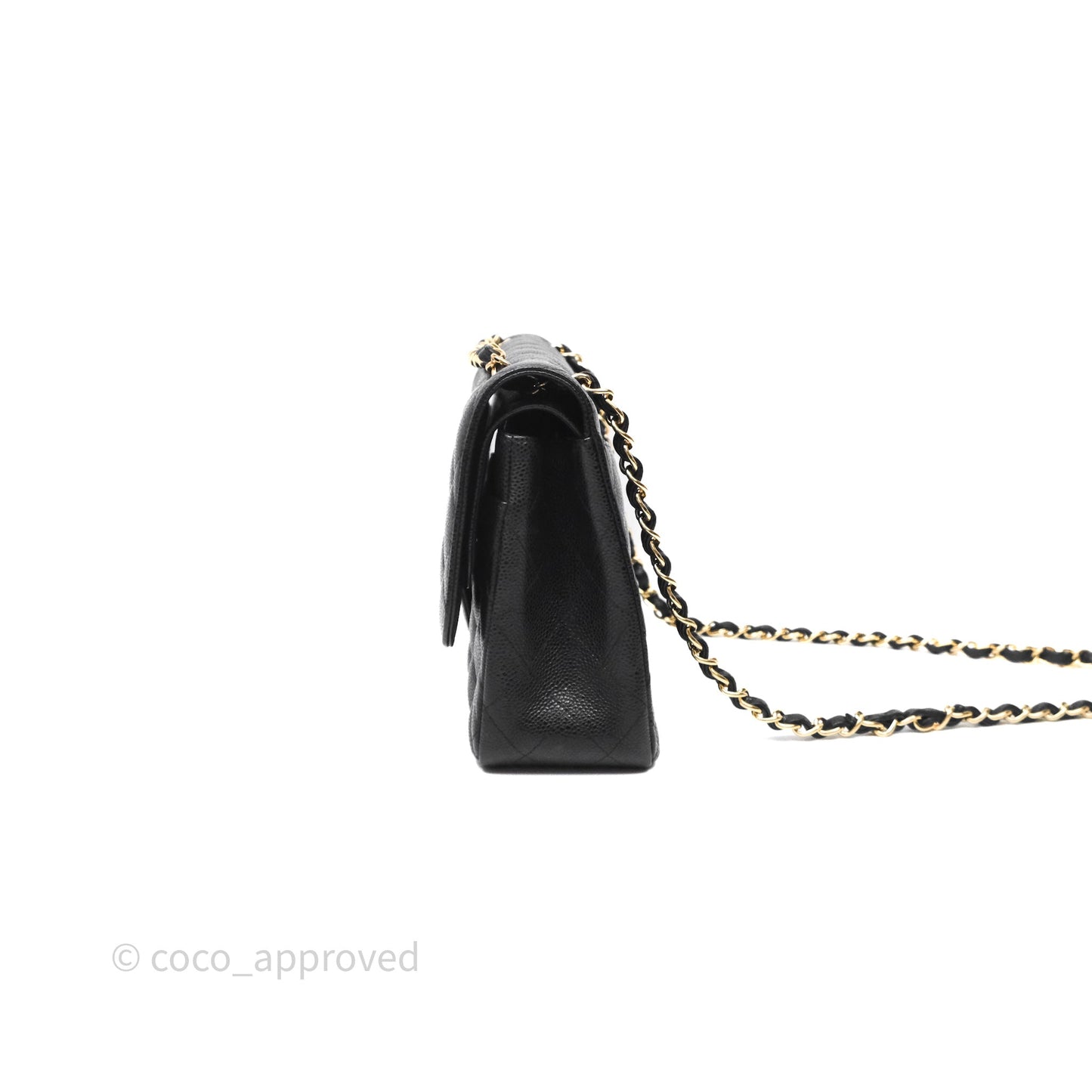 Chanel Jumbo Double Flap Black Caviar Gold Hardware⁣⁣