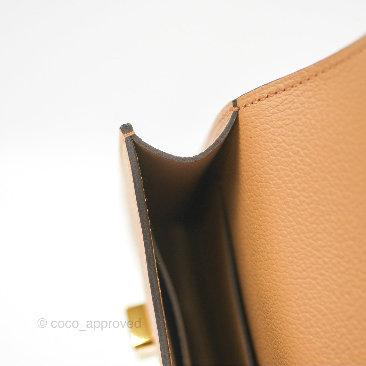 Hermès Constance Slim Wallet Chai/Lime Evercolor Gold Hardware
