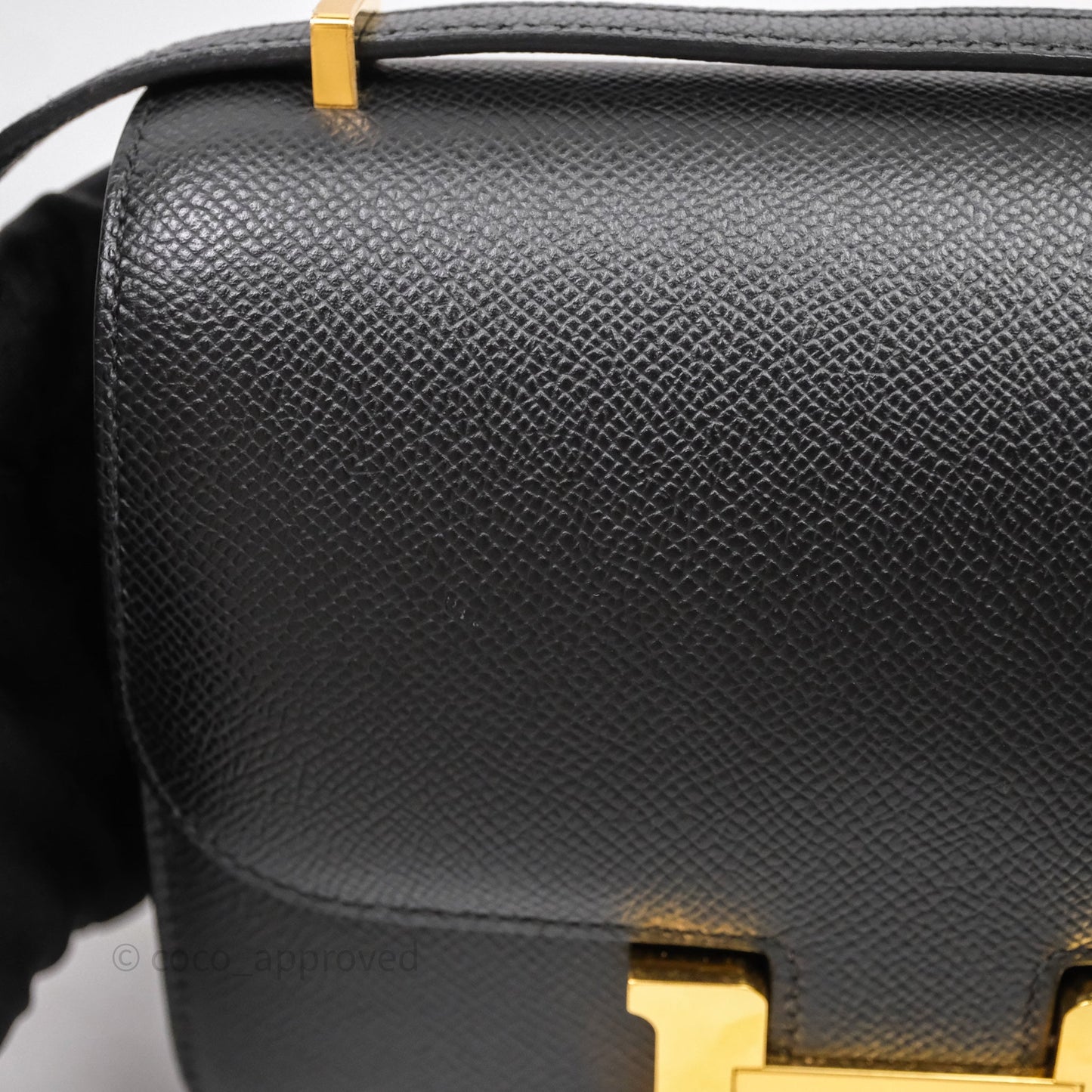 Hermès Constance Mini 18cm Black Epsom Gold Hardware