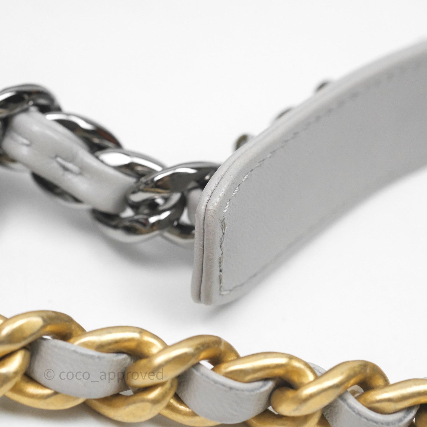 Chanel 19 Small Light Grey Mixed Hardware