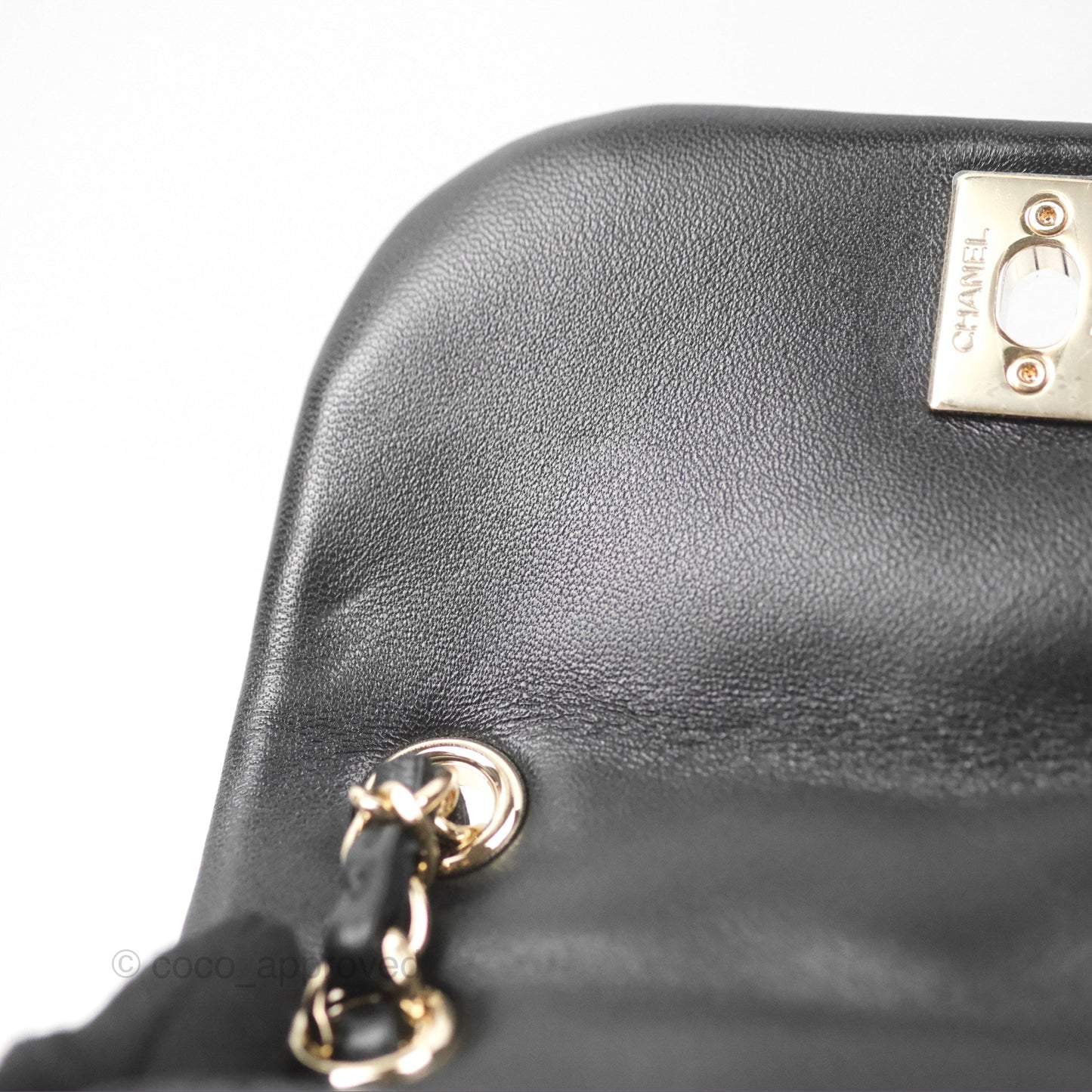 Chanel Quilted Small Duma Drawstring Backpack Black Lambskin Gold Hardware