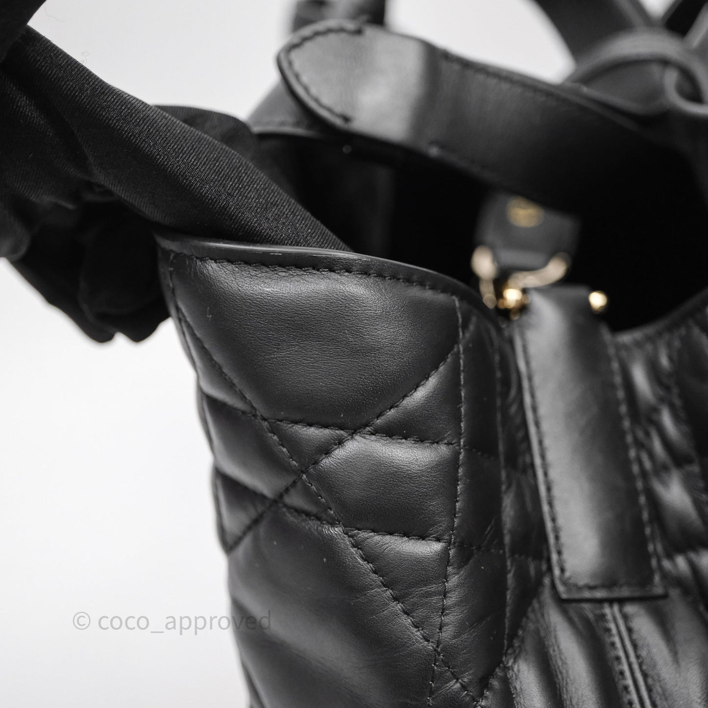 Christian Dior Medium Dior Toujours Bag Black Macrocannage Calfskin