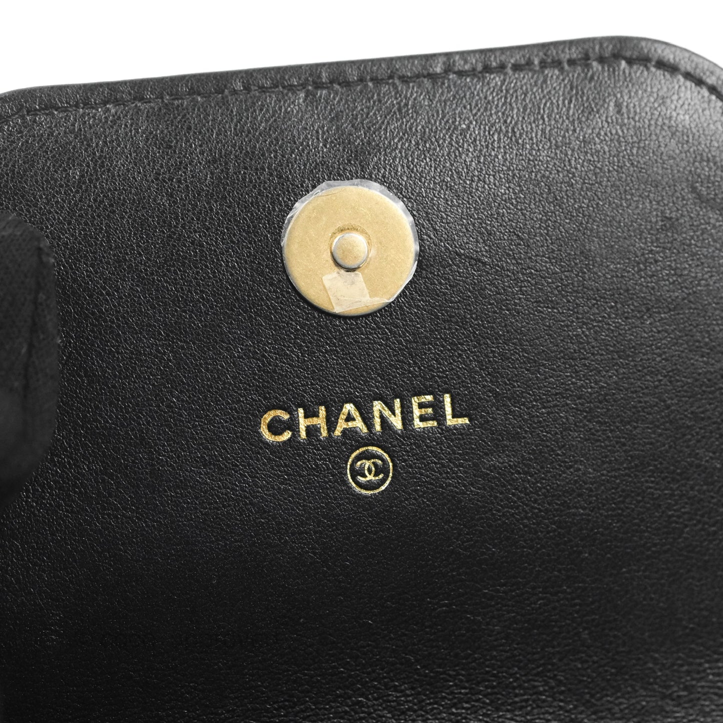 Chanel 19 Phone Holder Black Mixed Hardware