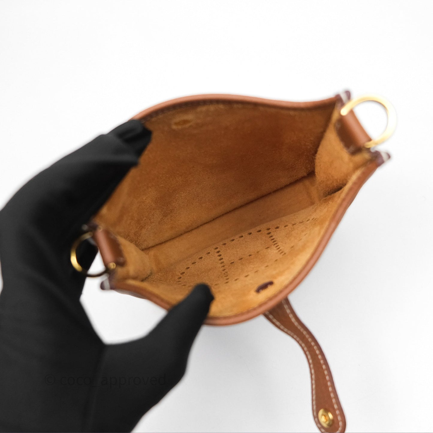 Hermès Mini Evelyne 16 Gold 37 Clemence Gold Hardware