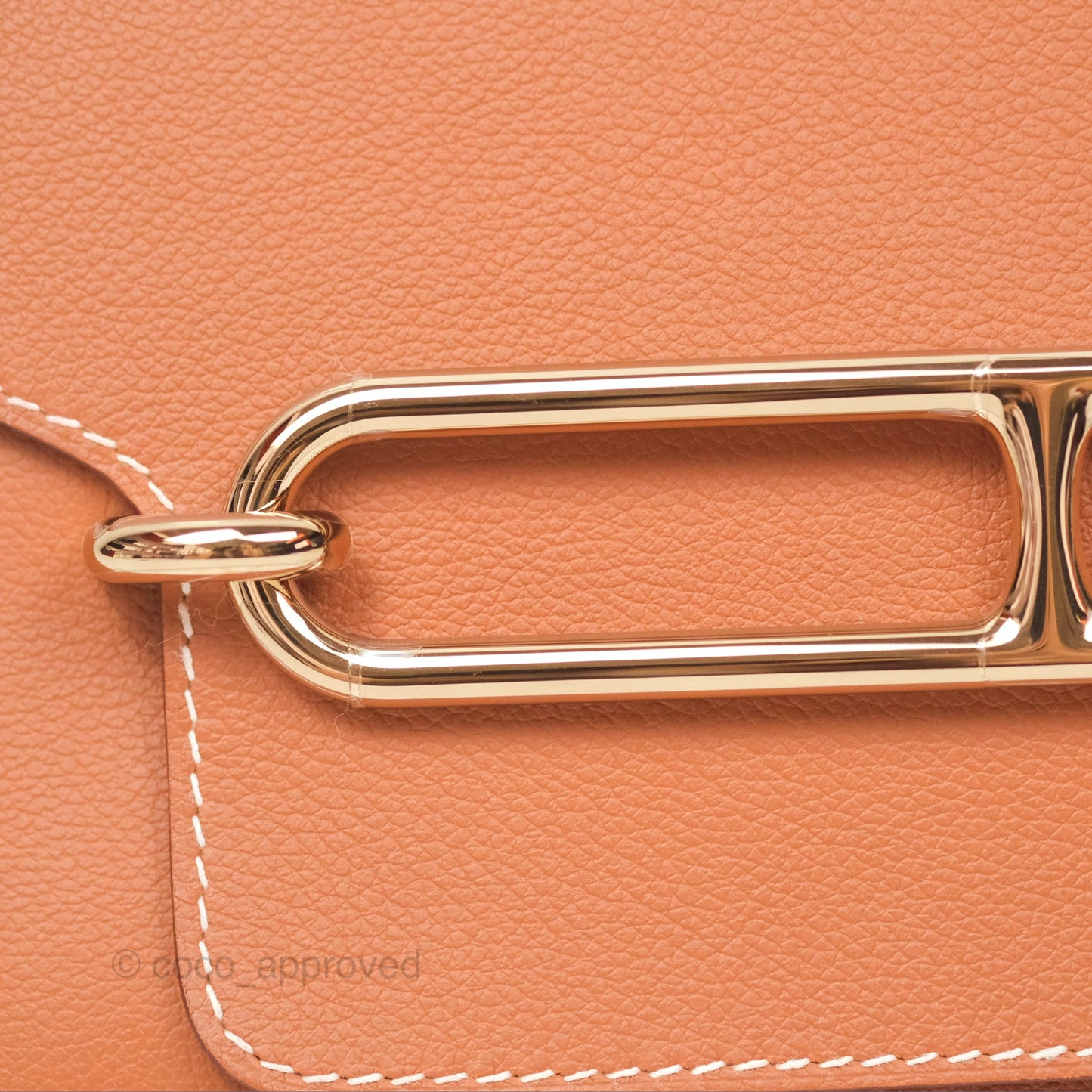 Hermès Roulis 23 Gold Evercolor Gold Hardware