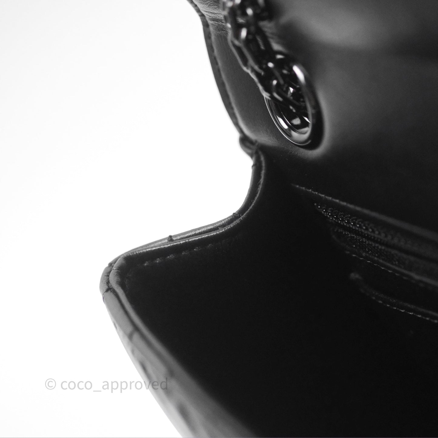 Chanel Mini Reissue 224 So Black Chevron Calfskin