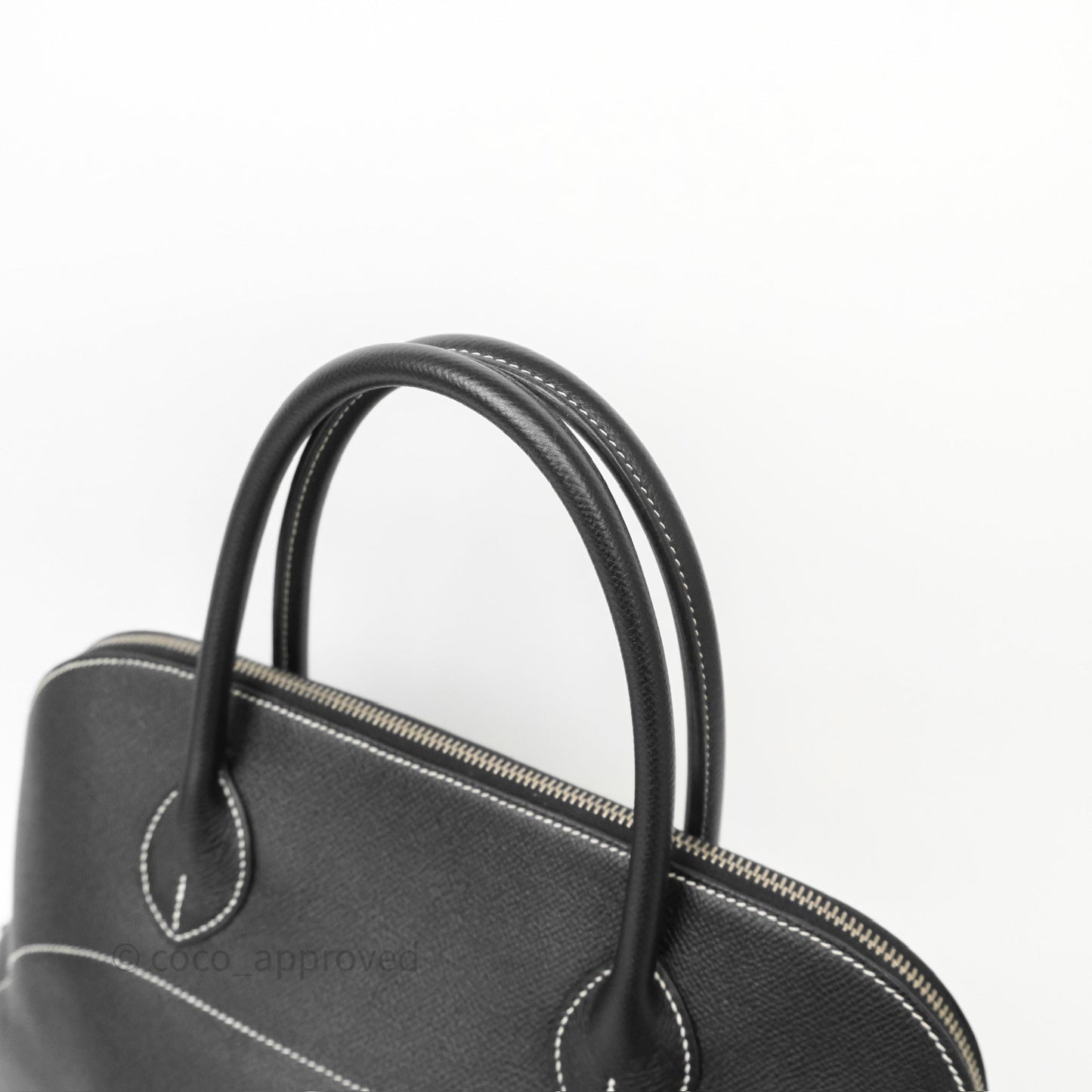 Hermès Bolide Relax 35 Black Noir 89 Epsom Palladium Hardware