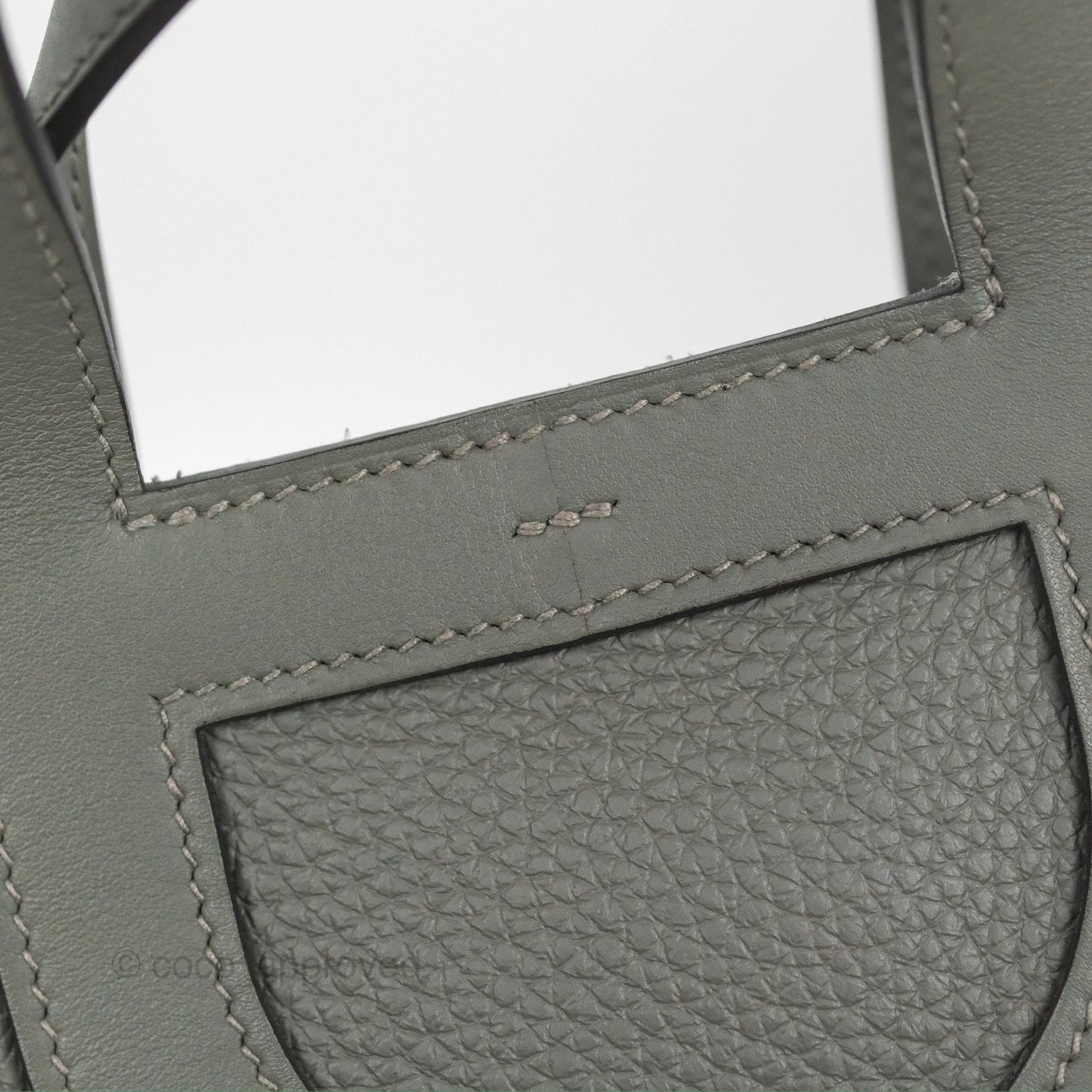 Hermes In-The-Loop 18 Gris Meyer 0L Clemence Gold Hardware