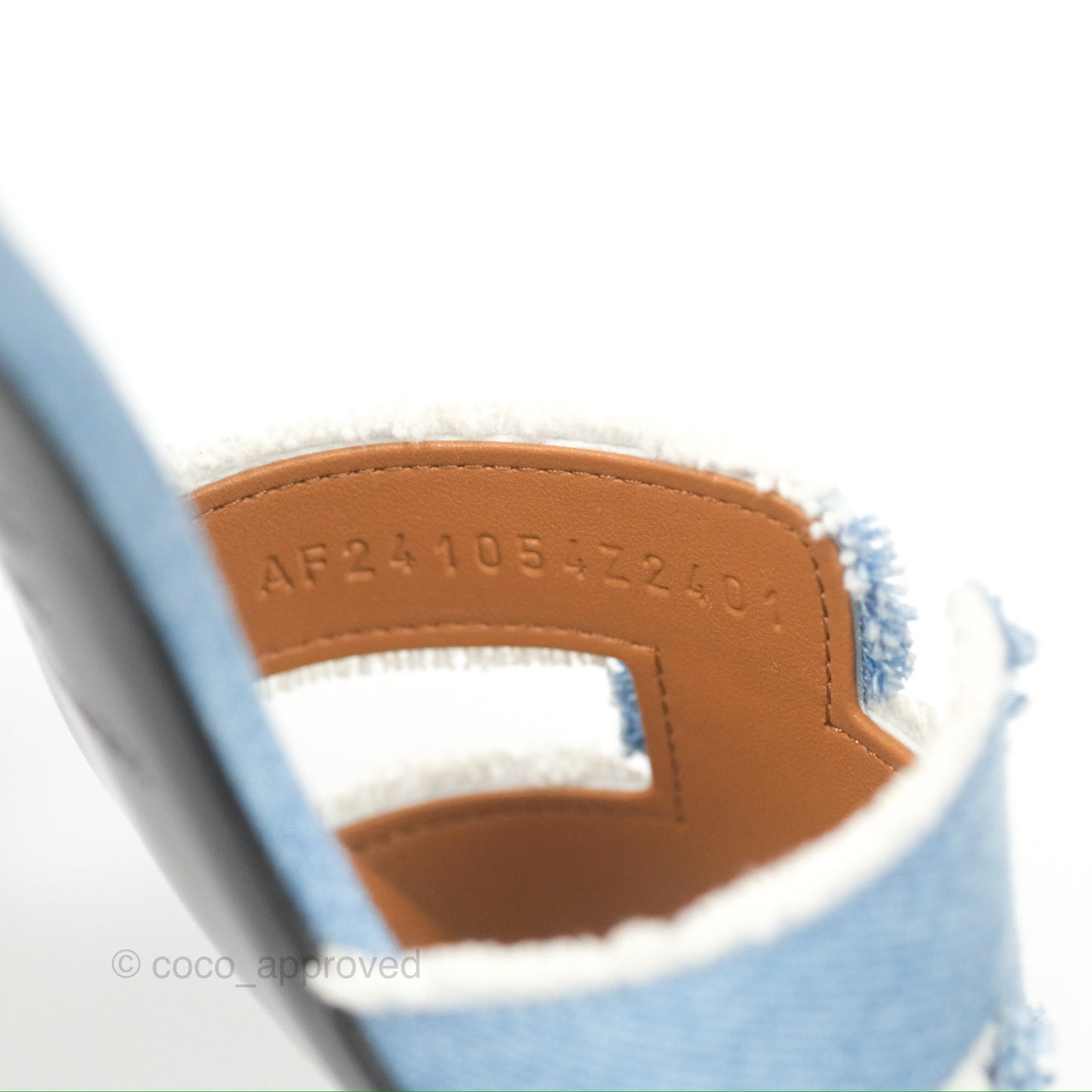 Hermès Oasis Denim Bleu Clair Sandals Size 38.5
