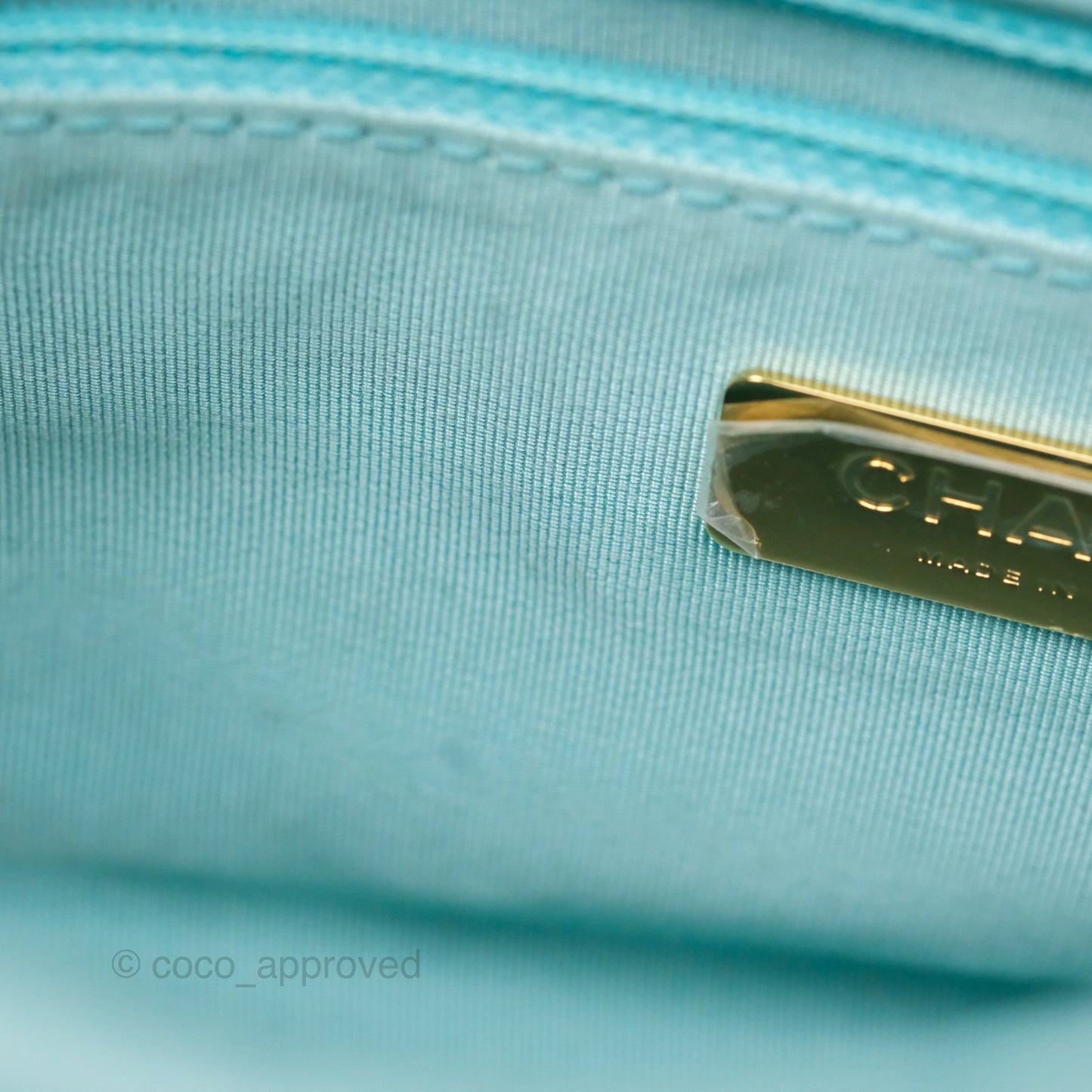 Chanel 19 Small Tiffany Blue Mixed Hardware