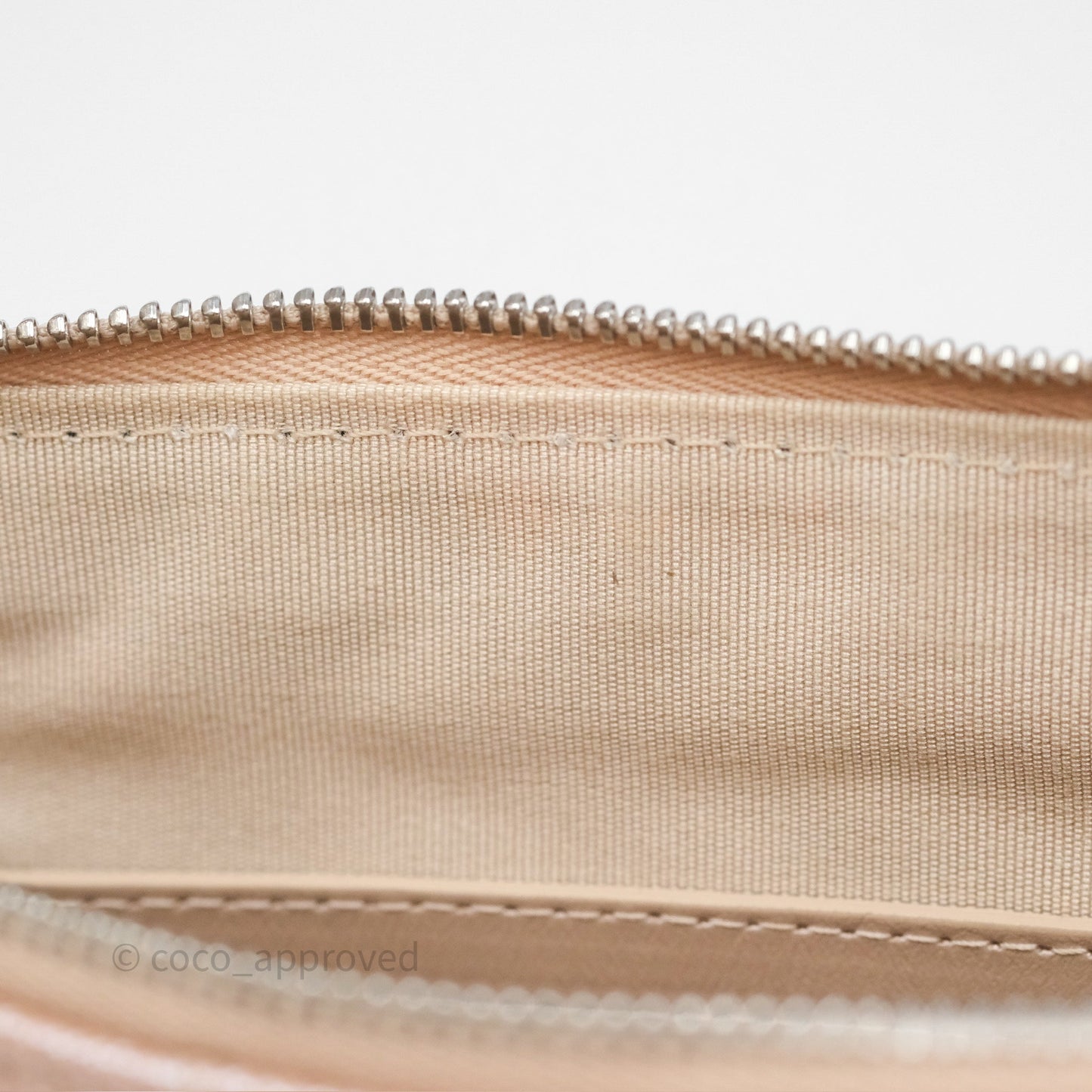 Chanel Medium O Case Chevron Rose Gold Caviar Silver Hardware 17B