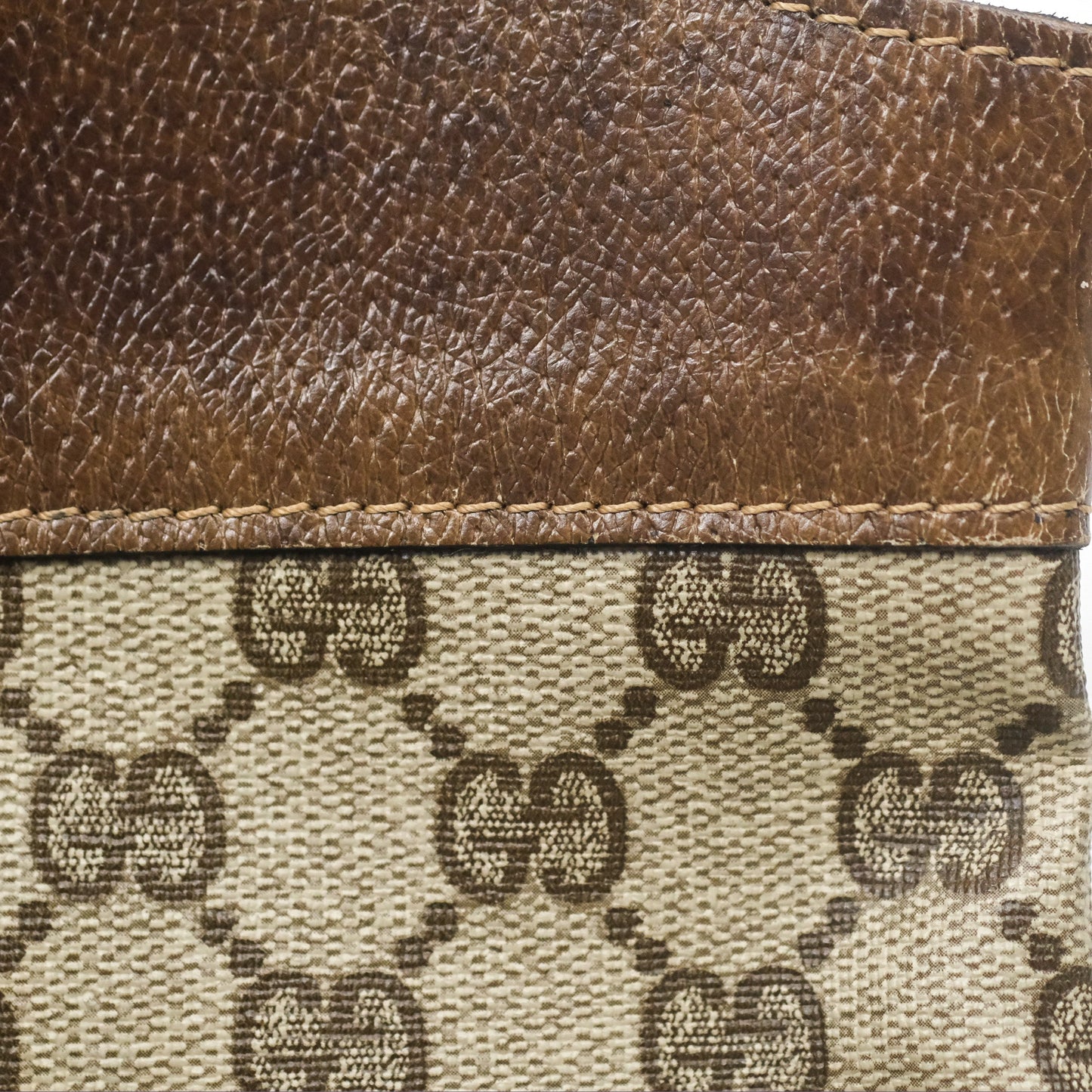 Gucci Vintage GG Supreme Tote Bag Canvas