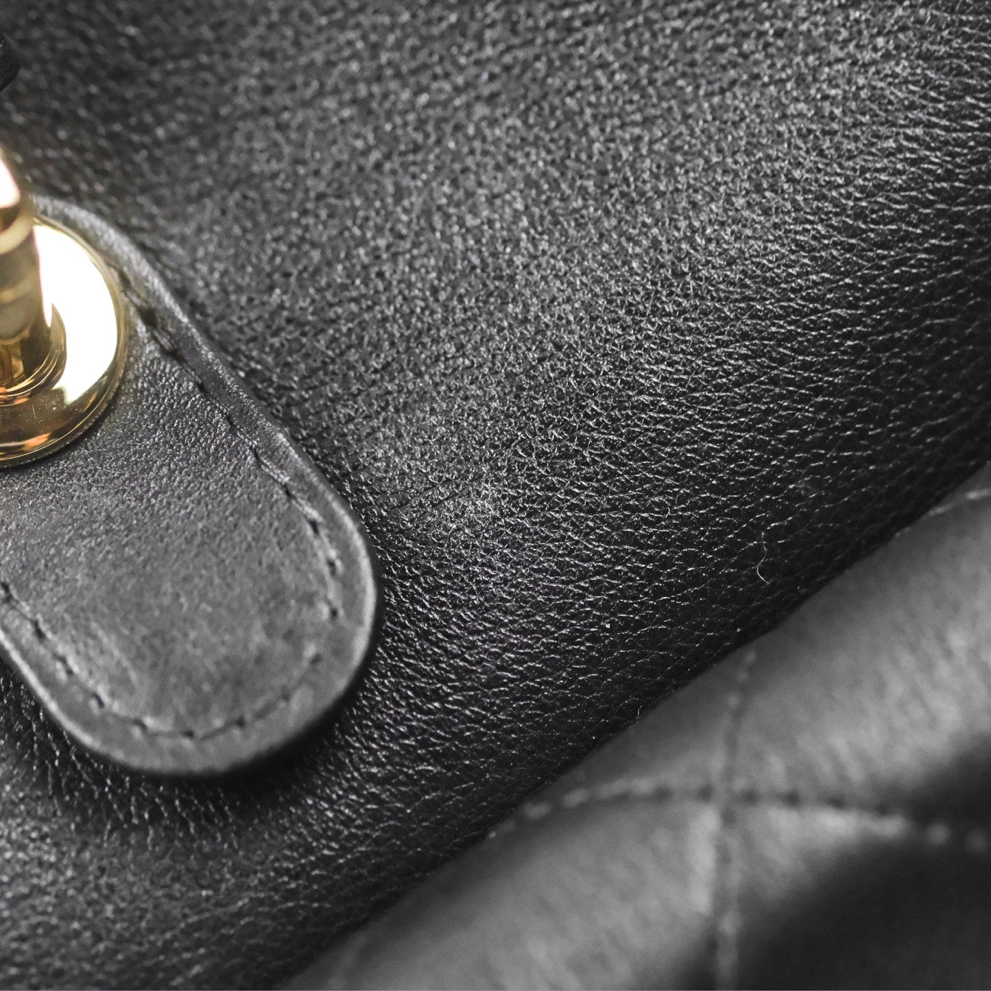 Chanel Quilted Large Duma Drawstring Backpack Black Lambskin