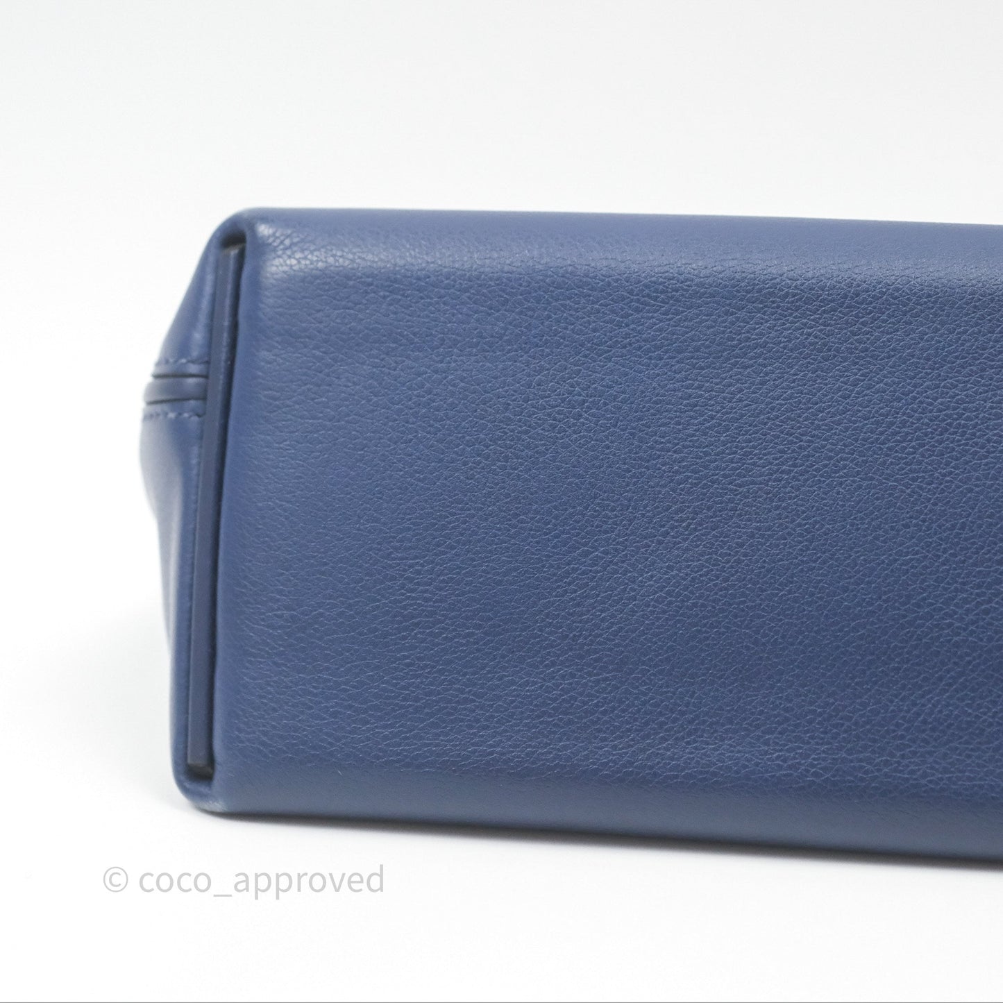 Hermès 24/24 21 Mini Bleu Saphir 73/ Bleu Indigo 76/ Bleu France 71 Evercolor/ Swift Palladium Hardware