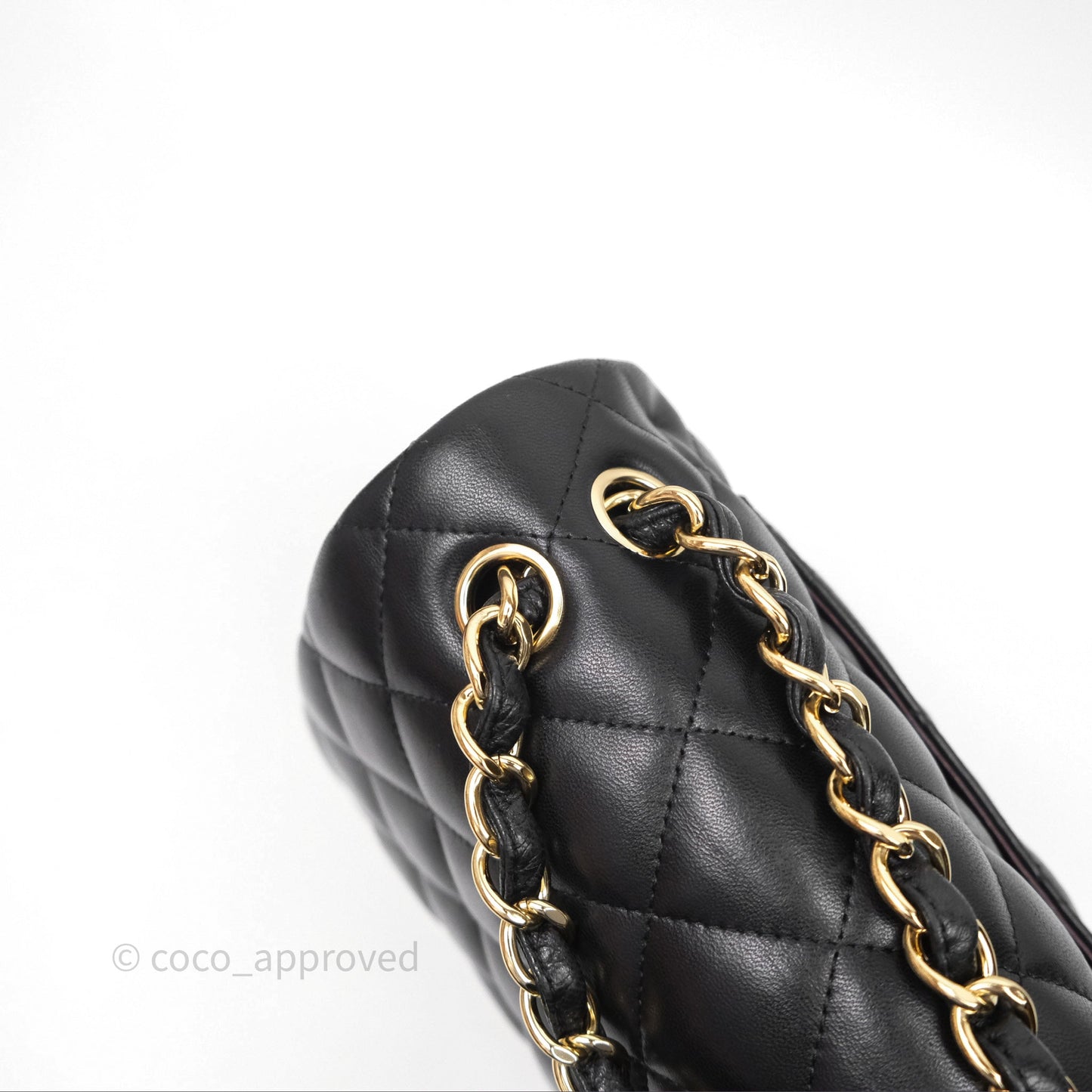 Chanel Jumbo Double Flap Black Lambskin Gold Hardware