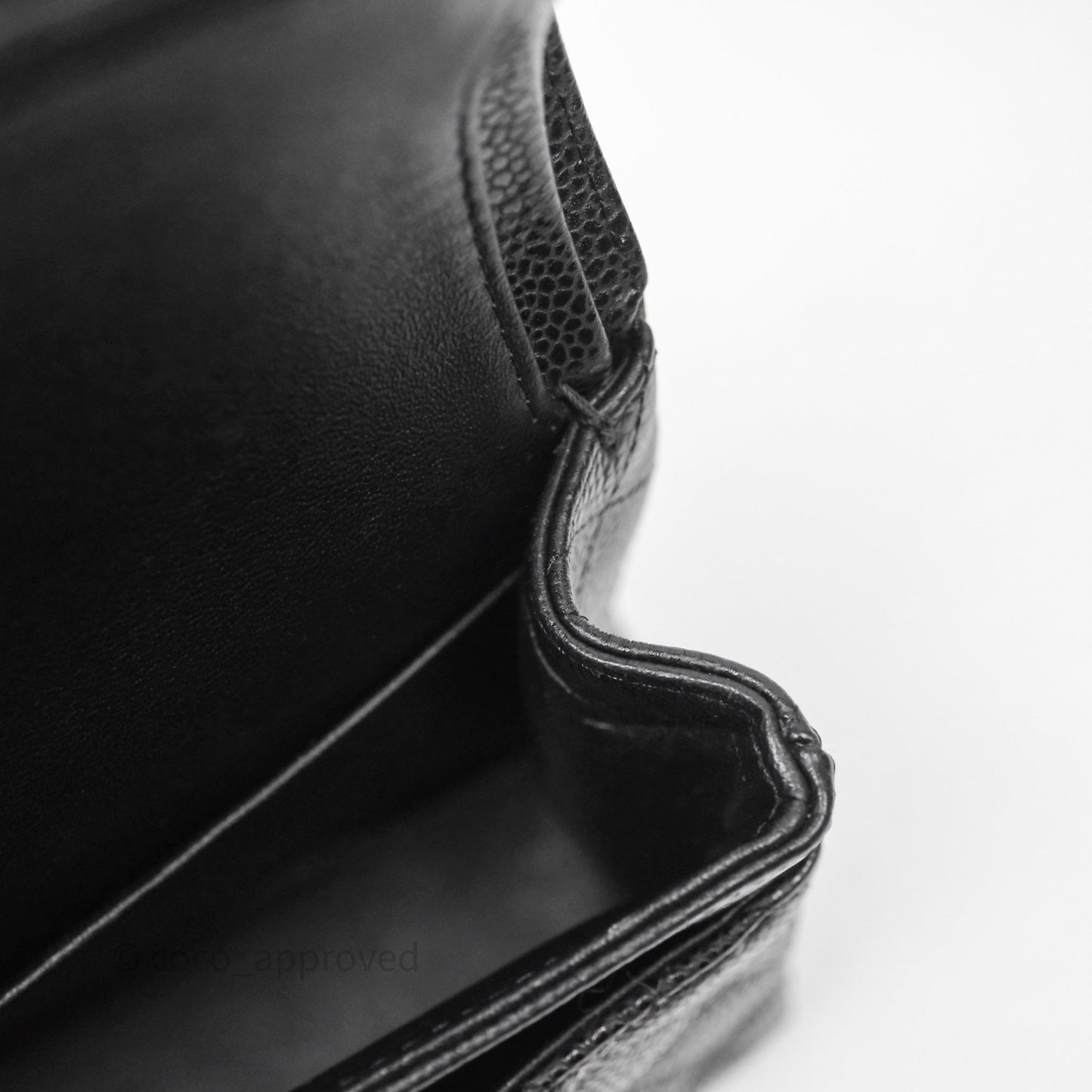 Chanel Classic Medium Flap Quilted Black Caviar Gold Hardware