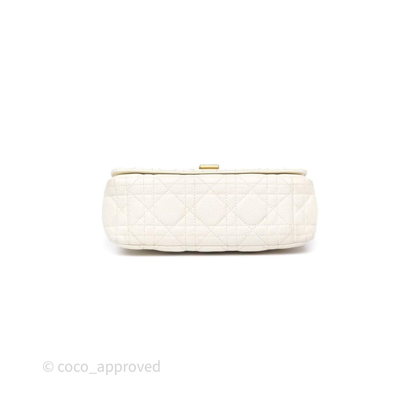 Dior Small Caro Bag Latte Supple Cannage Calfskin