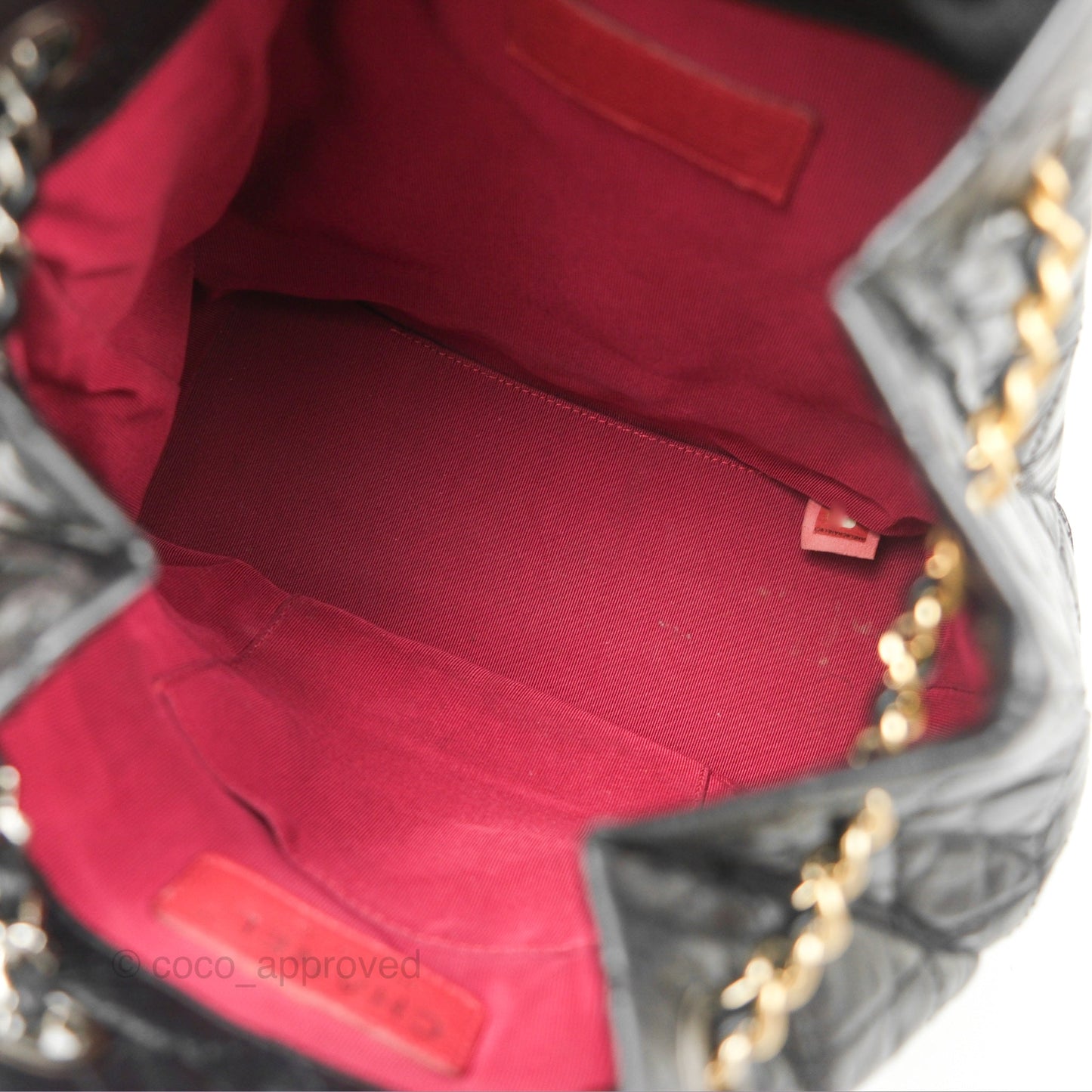 Chanel Small Gabrielle Backpack Black Aged Calfskin
