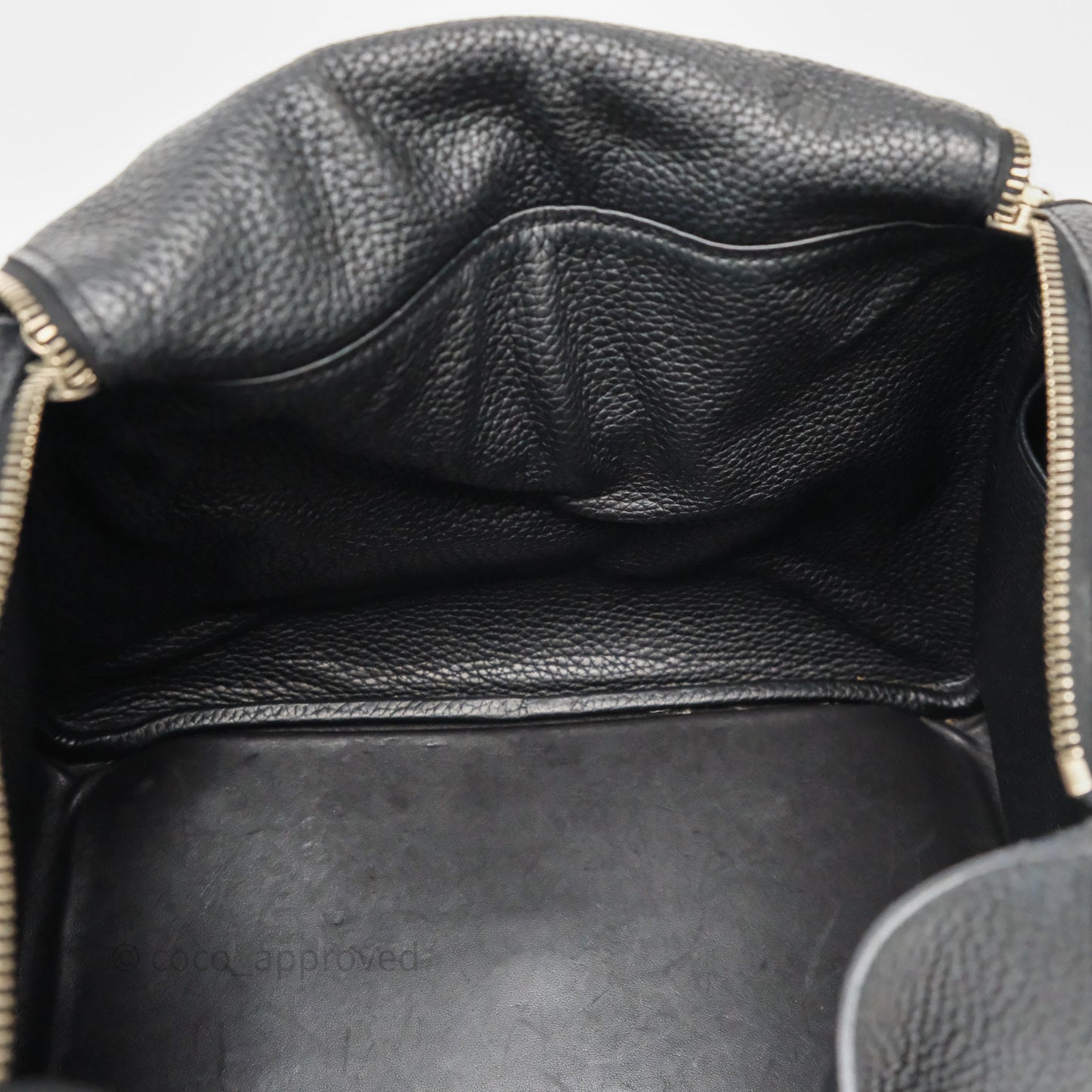 Hermès Lindy 30 Black Clemence Palladium Hardware
