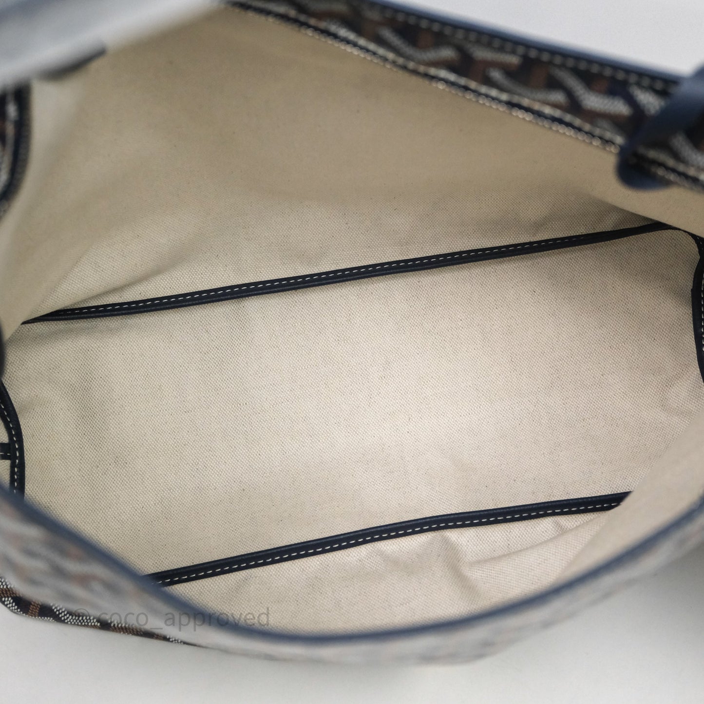 Goyard Bohème Hobo Bag Navy Goyardine Canvas