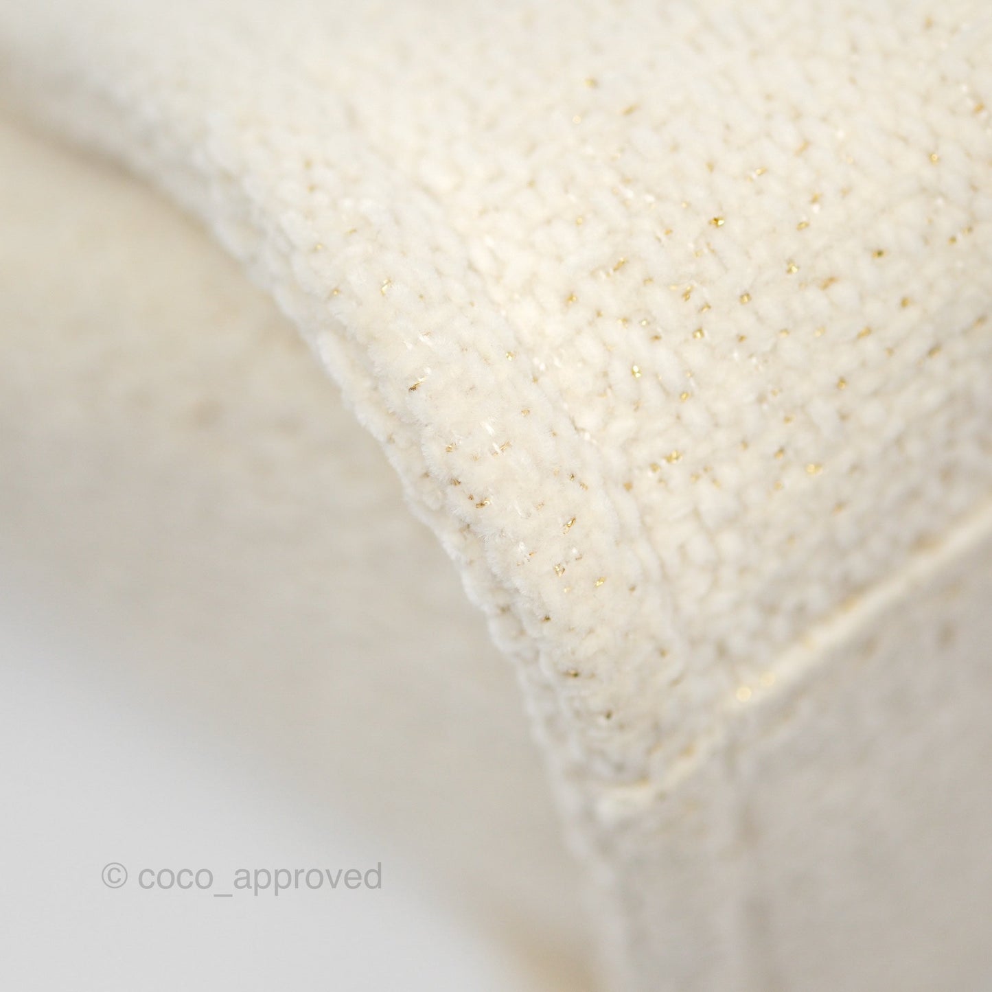Chanel Medium Deauville Tote Ivory Lurex Boucle 19A