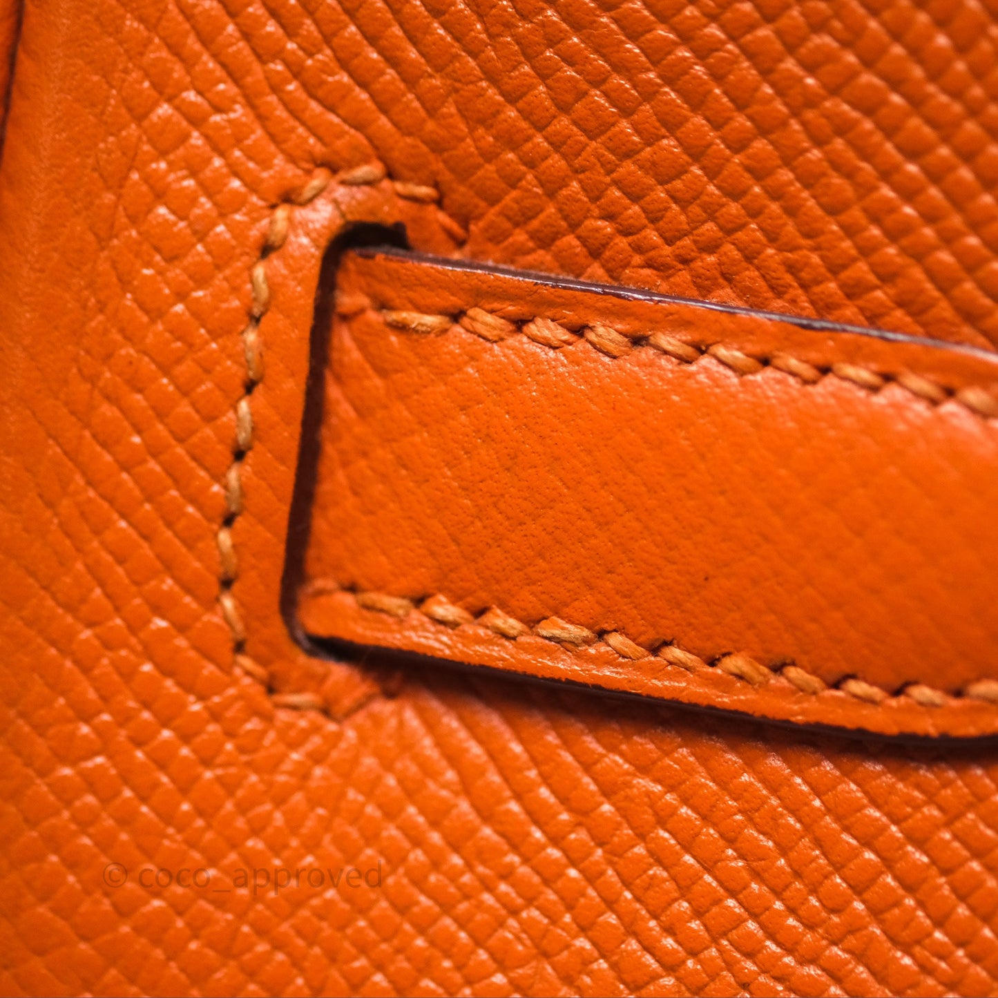 Hermès Birkin 30 Retourne Orange Epsom Palladium Hardware