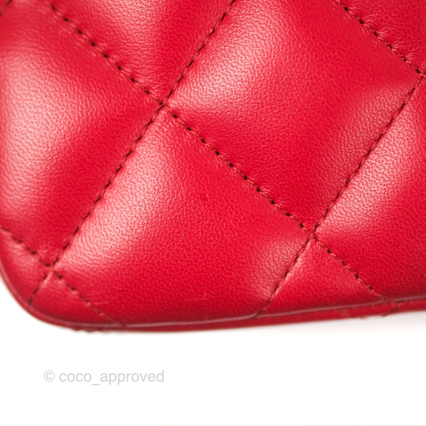 Chanel Jumbo Double Flap Red Lambskin Silver Hardware⁣⁣
