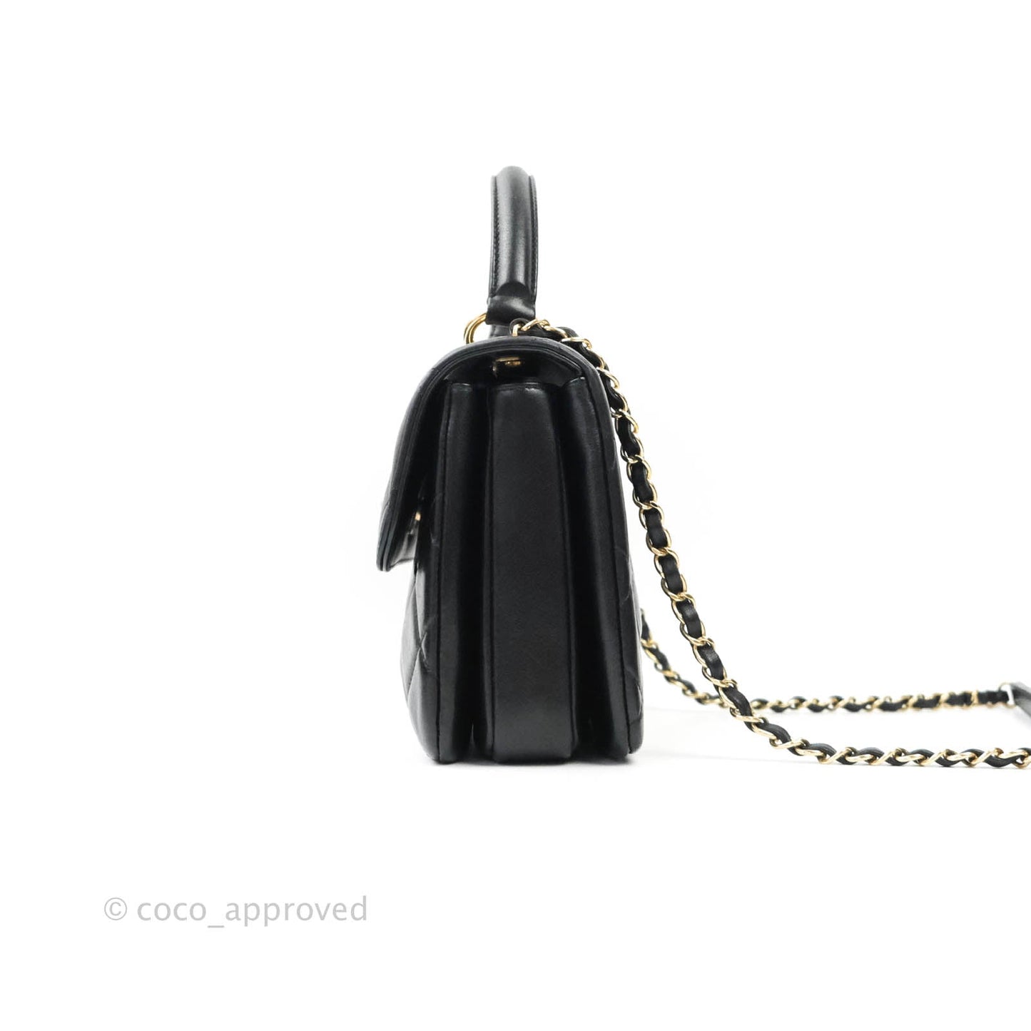 Chanel Trendy CC Small Black Lambskin Gold Hardware