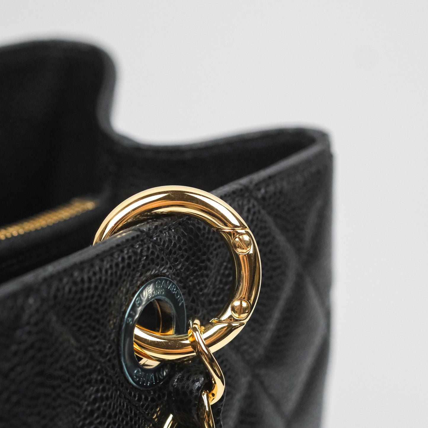 Chanel GST Black Caviar Gold Hardware