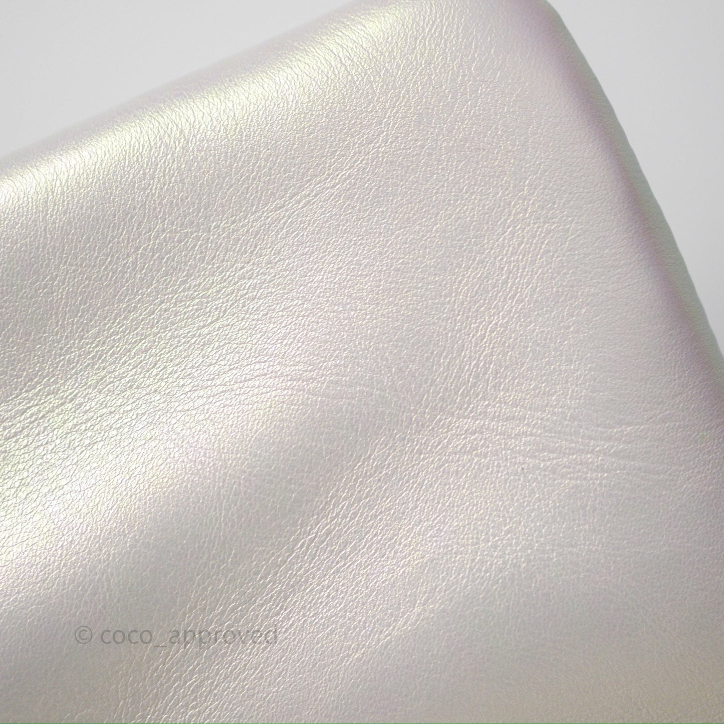 Chanel 19 Small Iridescent White Mixed Hardware