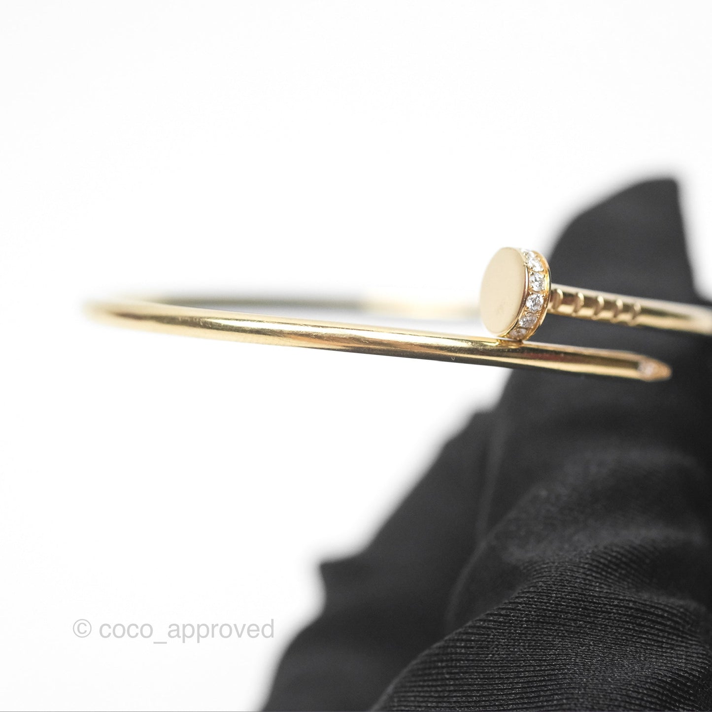 Cartier Small Juste Un Clou Bracelet 18K Yellow Gold Diamond