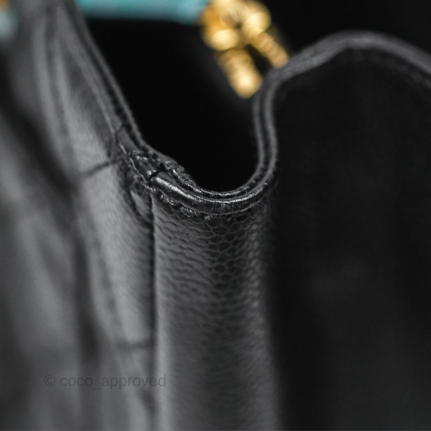 Chanel GST Black Caviar Gold Hardware