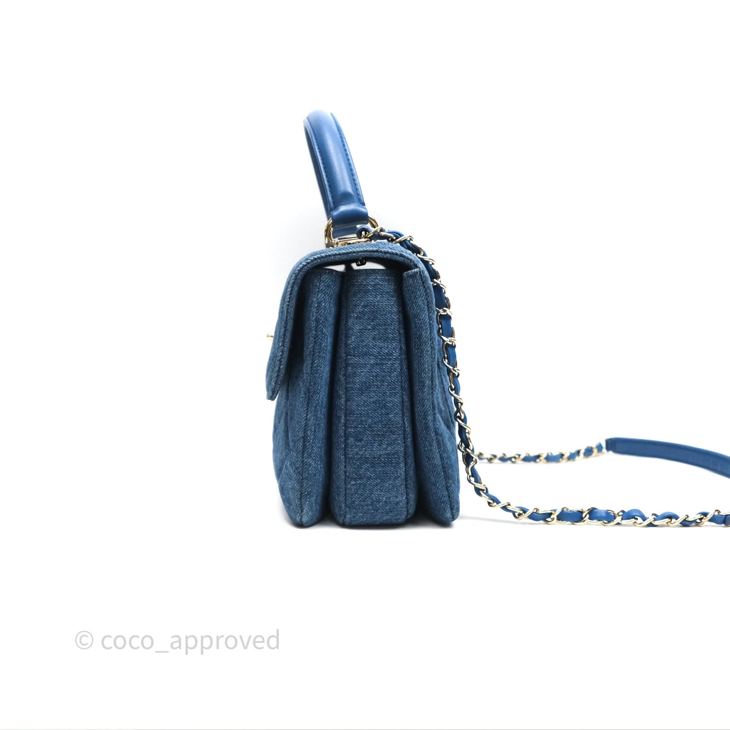 Chanel Small Trendy CC Denim Gold Hardware