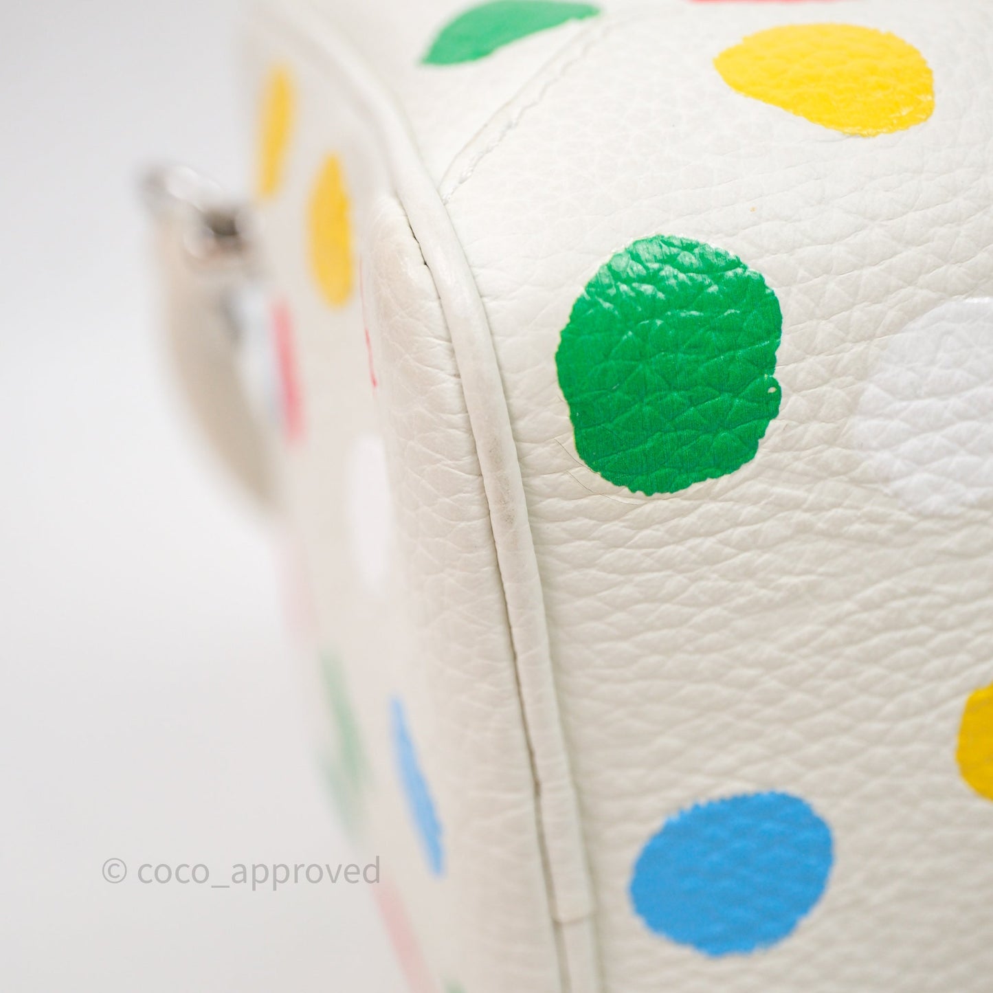 Louis Vuitton x Yayoi Kusama Square With Handle Chain Bag White
