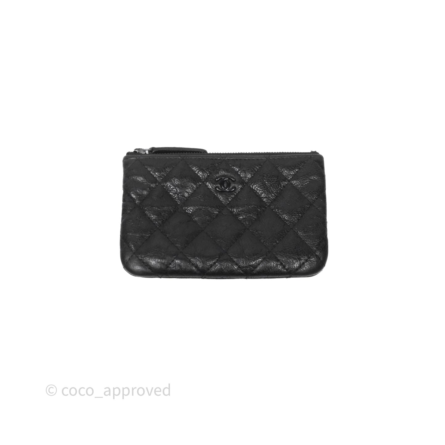 Chanel Quilted Mini O Case So Black Calfskin