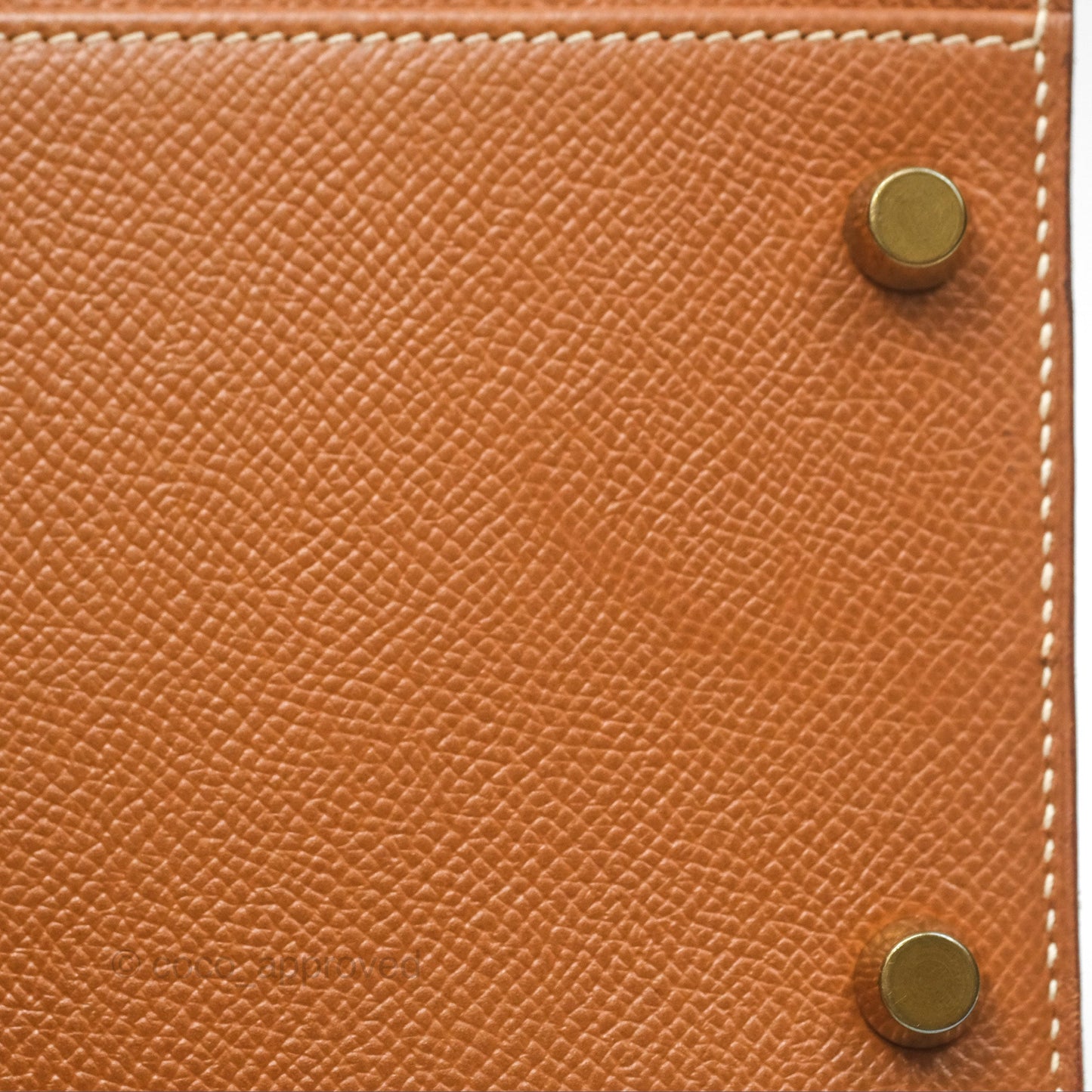 Hermès Kelly 32 Sellier Gold Epsom Gold Hardware