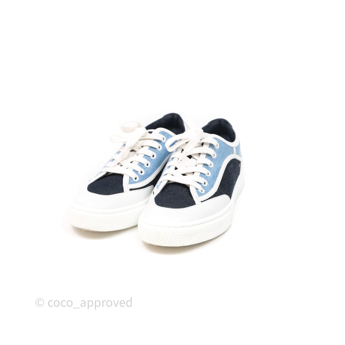 Hermès Denim Sneakers Size 37.5