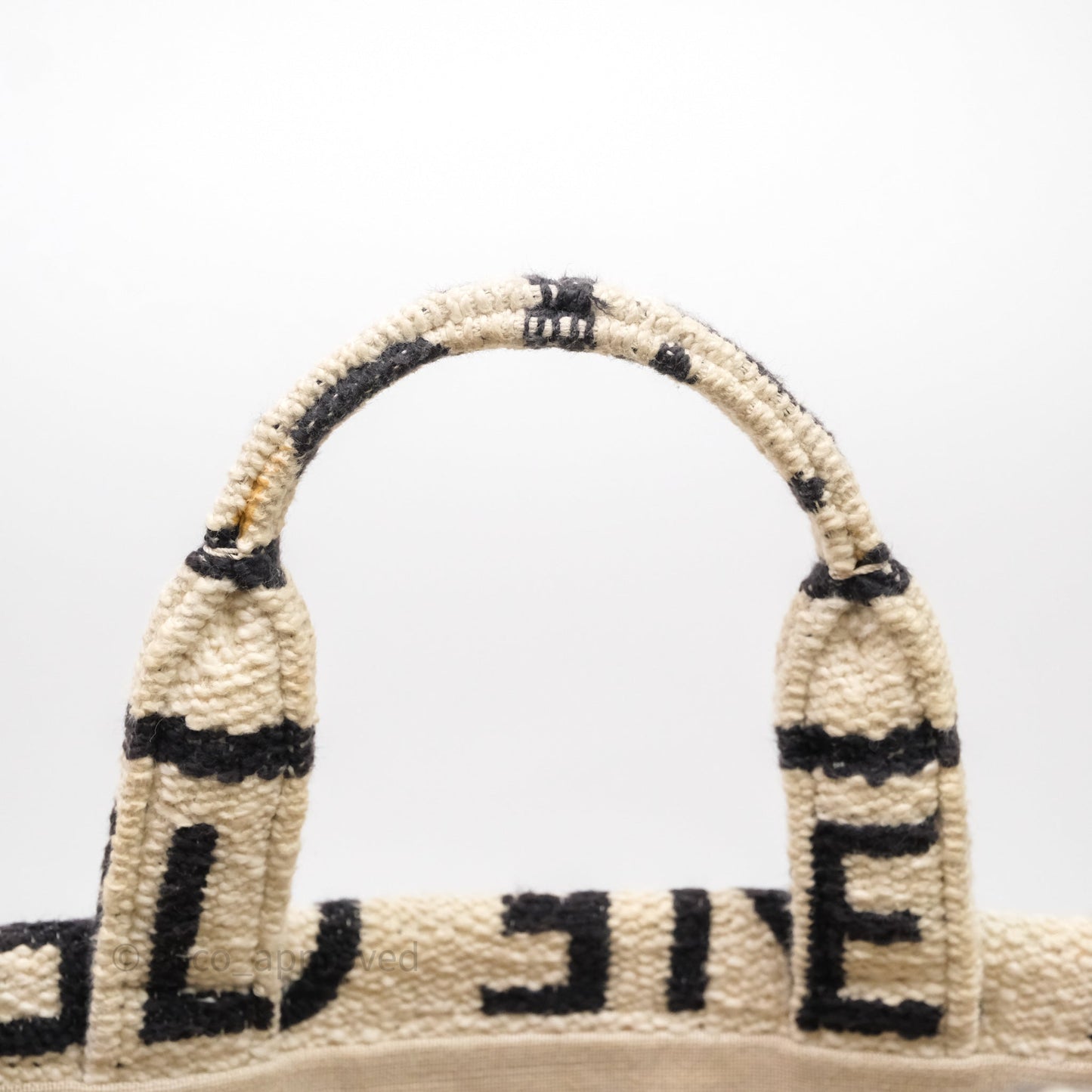 Celine Small Cabas Thais Textile with Celine All-Over White