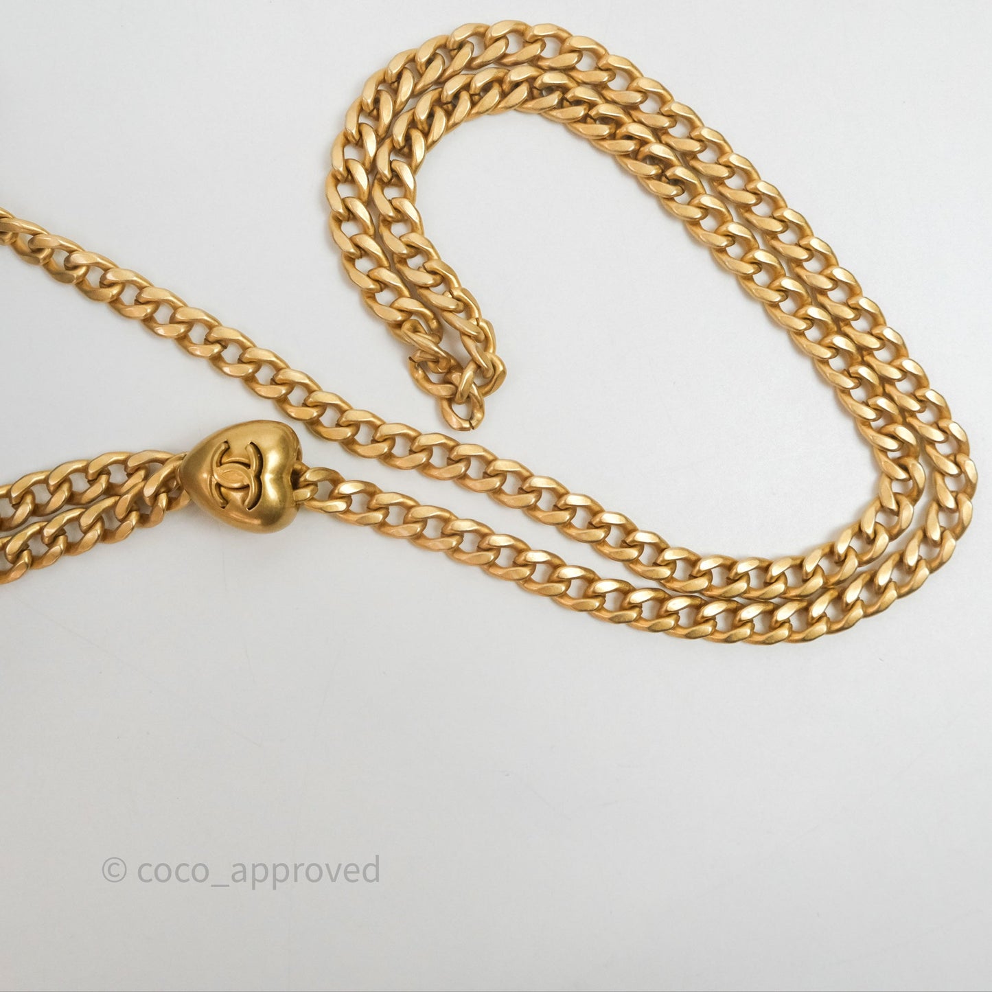 Chanel Heart Crush Vanity With Chain Grey Caviar Aged Gold Hardware