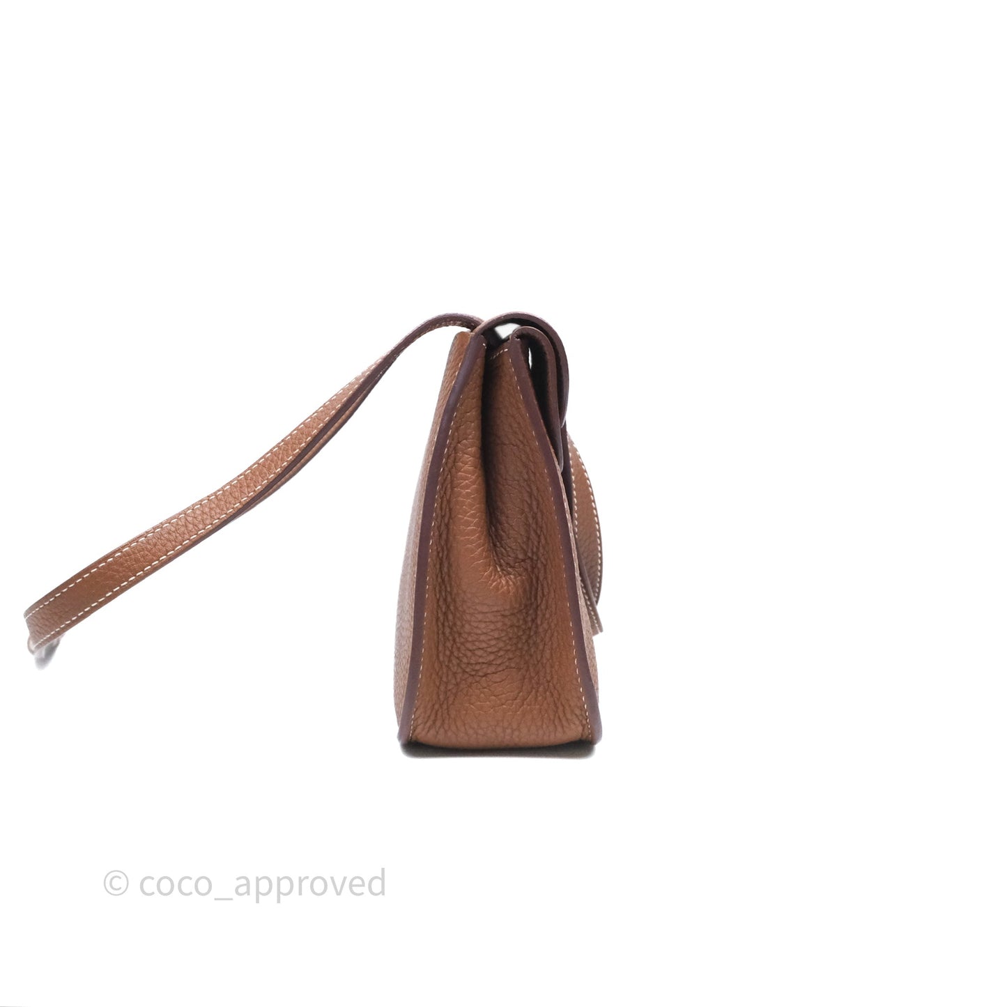 Hermès Halzan 25 Gold Clemence Gold Hardware