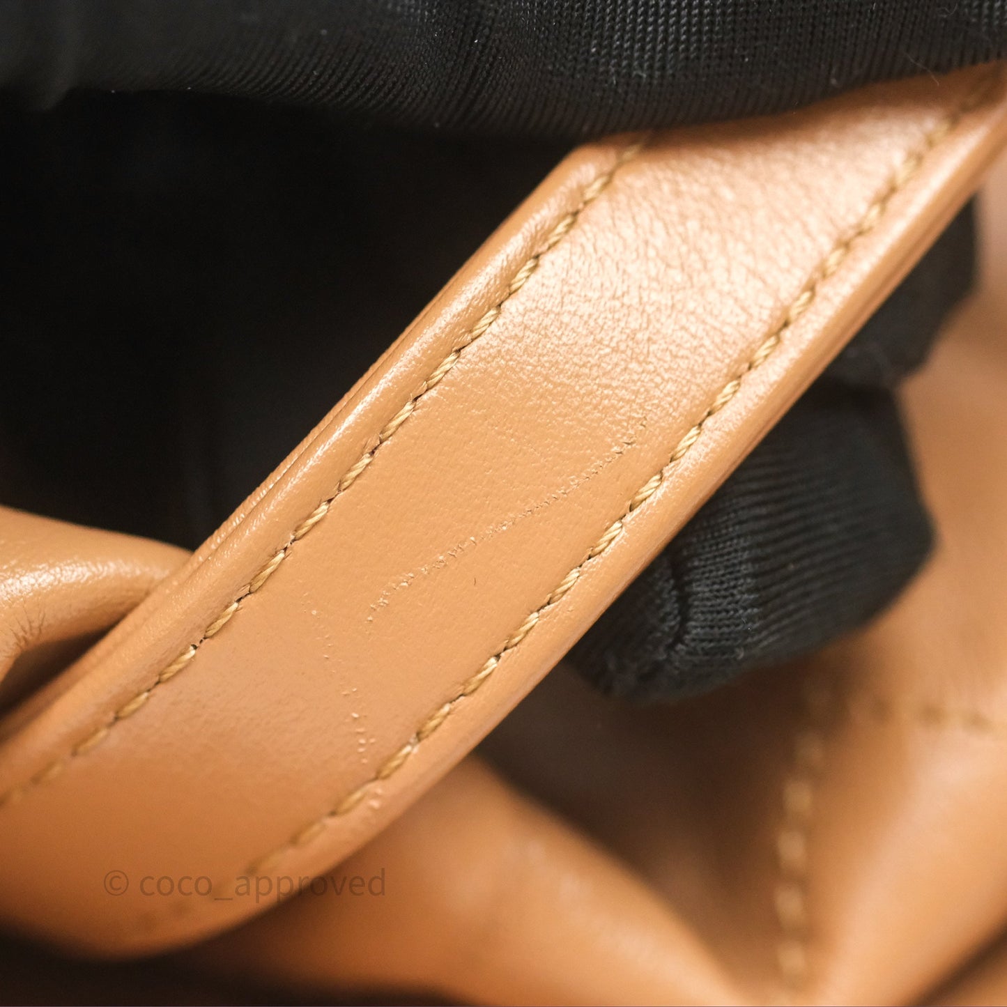 Chanel 22 Small Backpack Camel Shiny Calfskin Gold Hardware