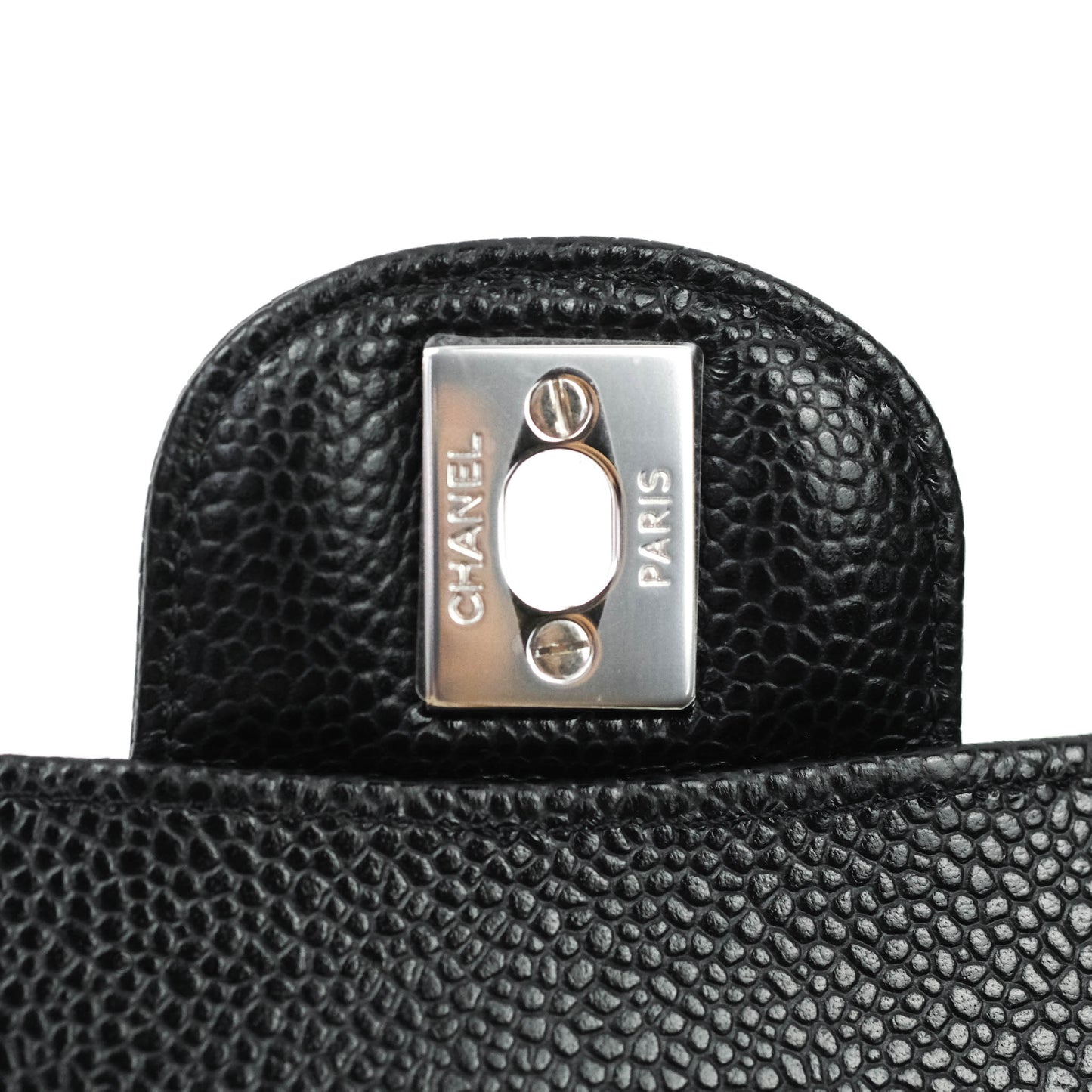 Chanel Small S/M Quilted Classic Flap Black Caviar Silver Hardware