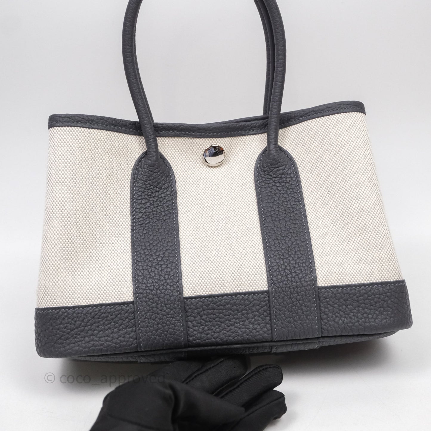 Hermes Mini Garden Party Bleu Glacier/ Ardoise Palladium Hardware