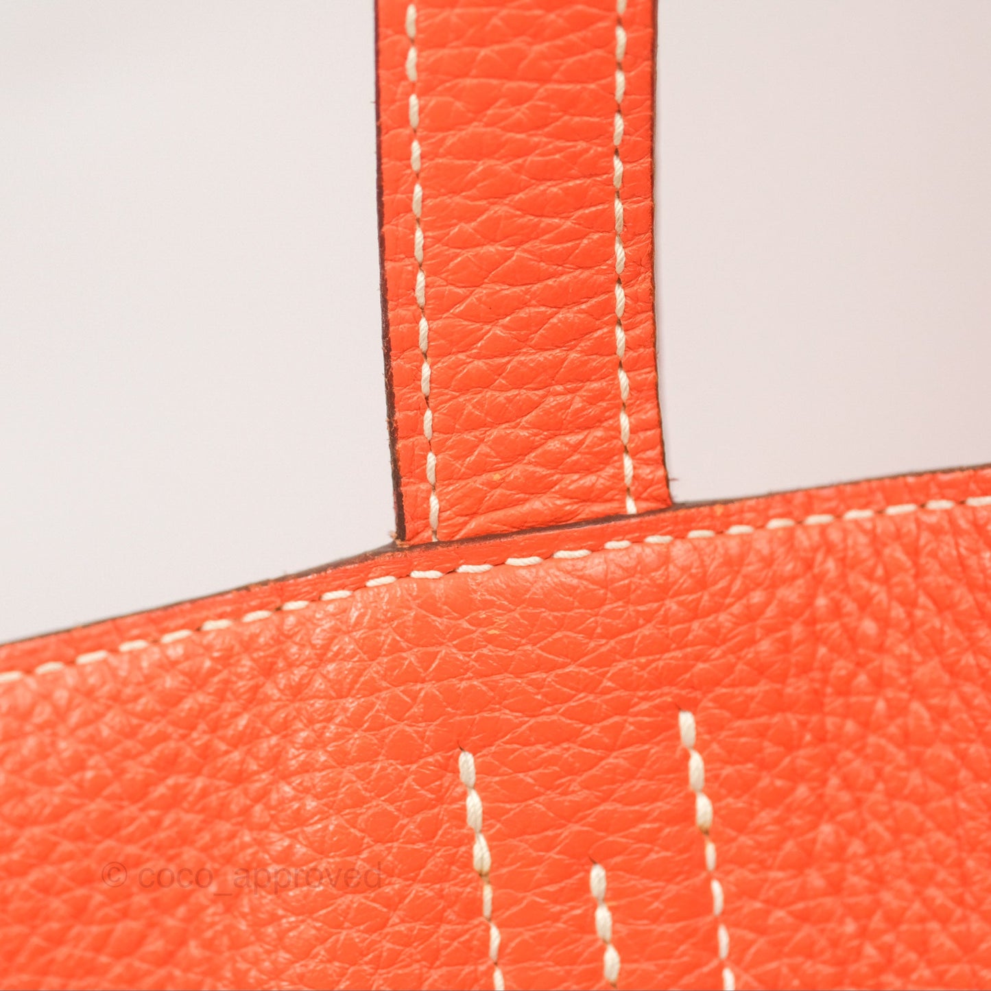 Hermès Double Sens Tote 36 Rouge Casaque Orange Crevette Clemence