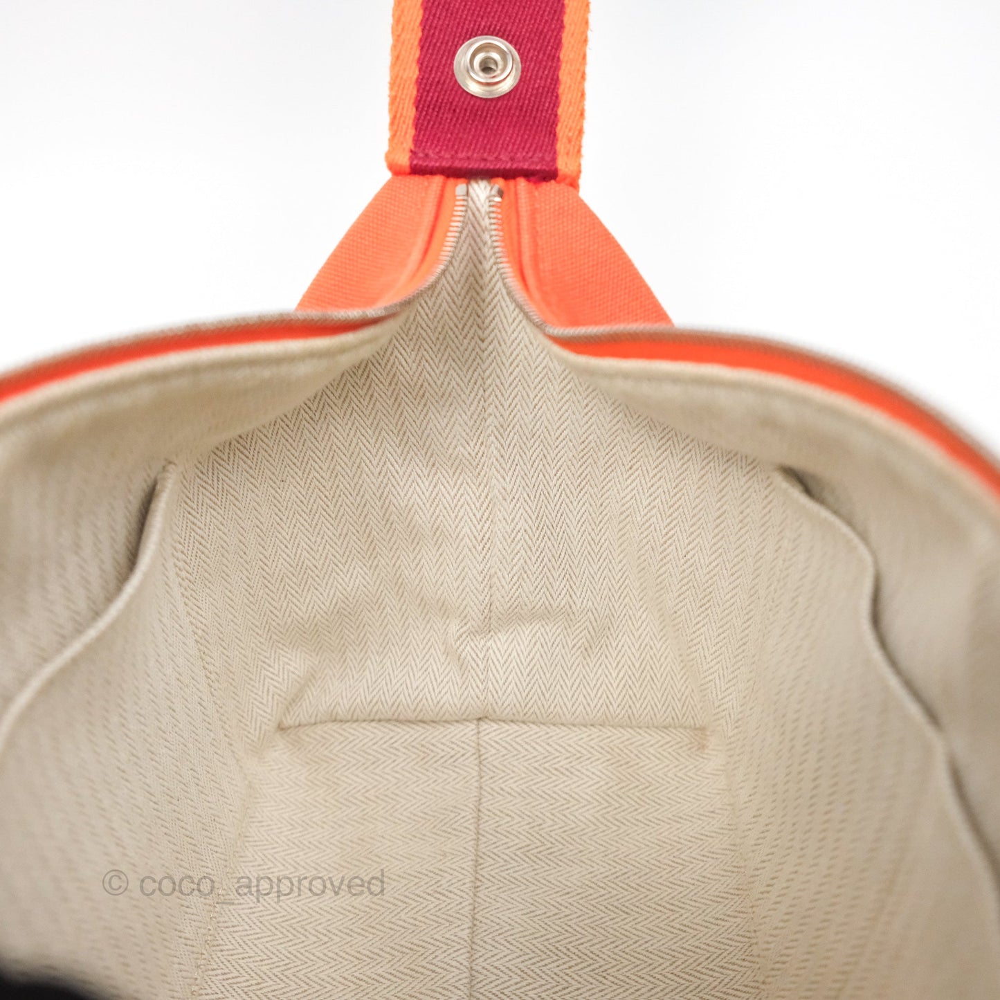 Hermès Small Bride-A-Brac Orange Feu Canvas