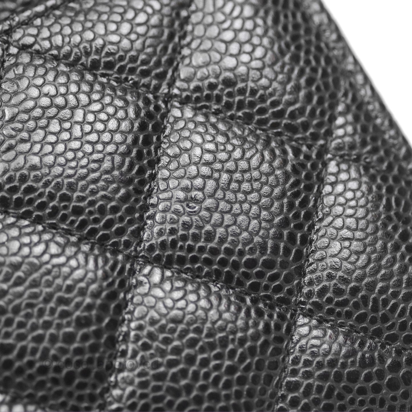Chanel Quilted Classic Wallet On Chain WOC Black Caviar Silver Hardware