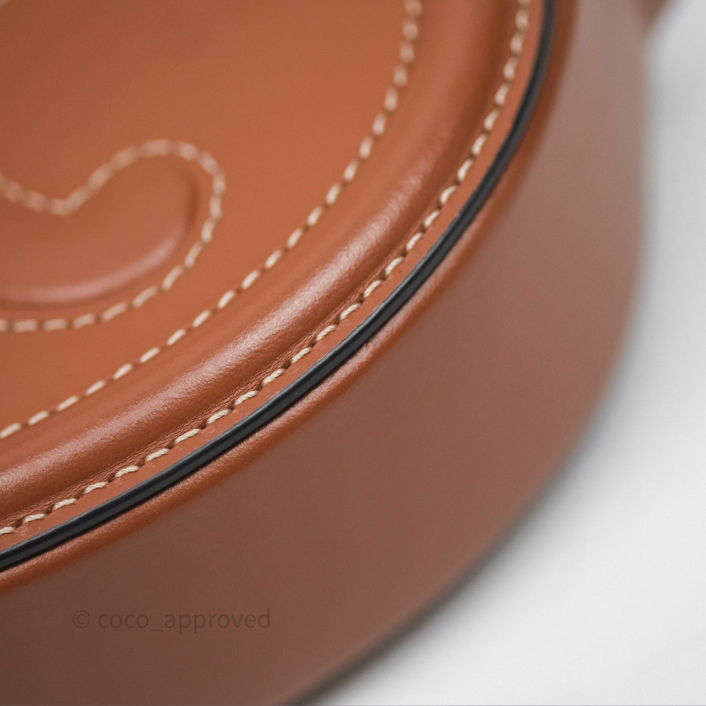 Celine Mini Oval Bag Cuir Triomphe Tan Calfskin