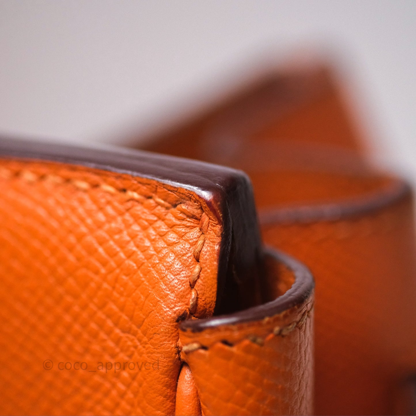 Hermès Birkin 30 Retourne Orange Epsom Palladium Hardware