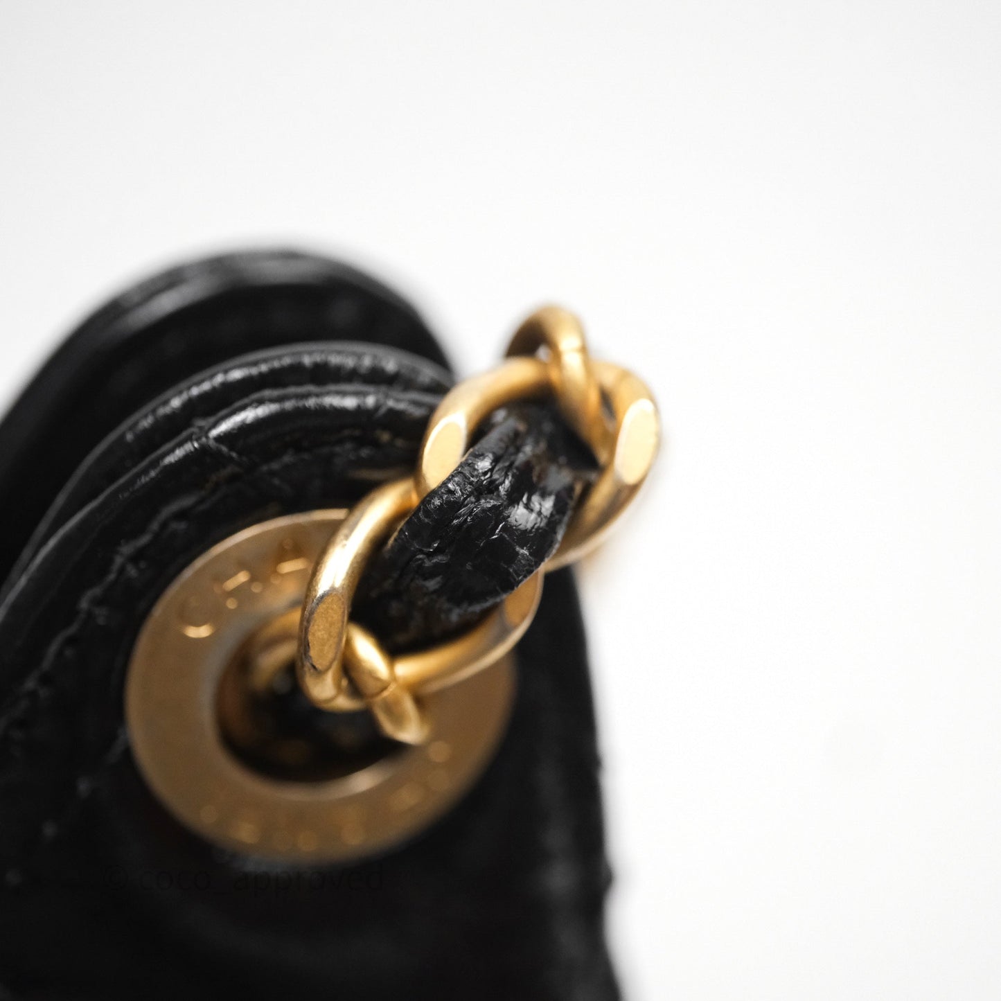 Chanel Small Wavy CC Hobo Black Shiny Crumpled Calfskin Aged Gold Hardware 23C